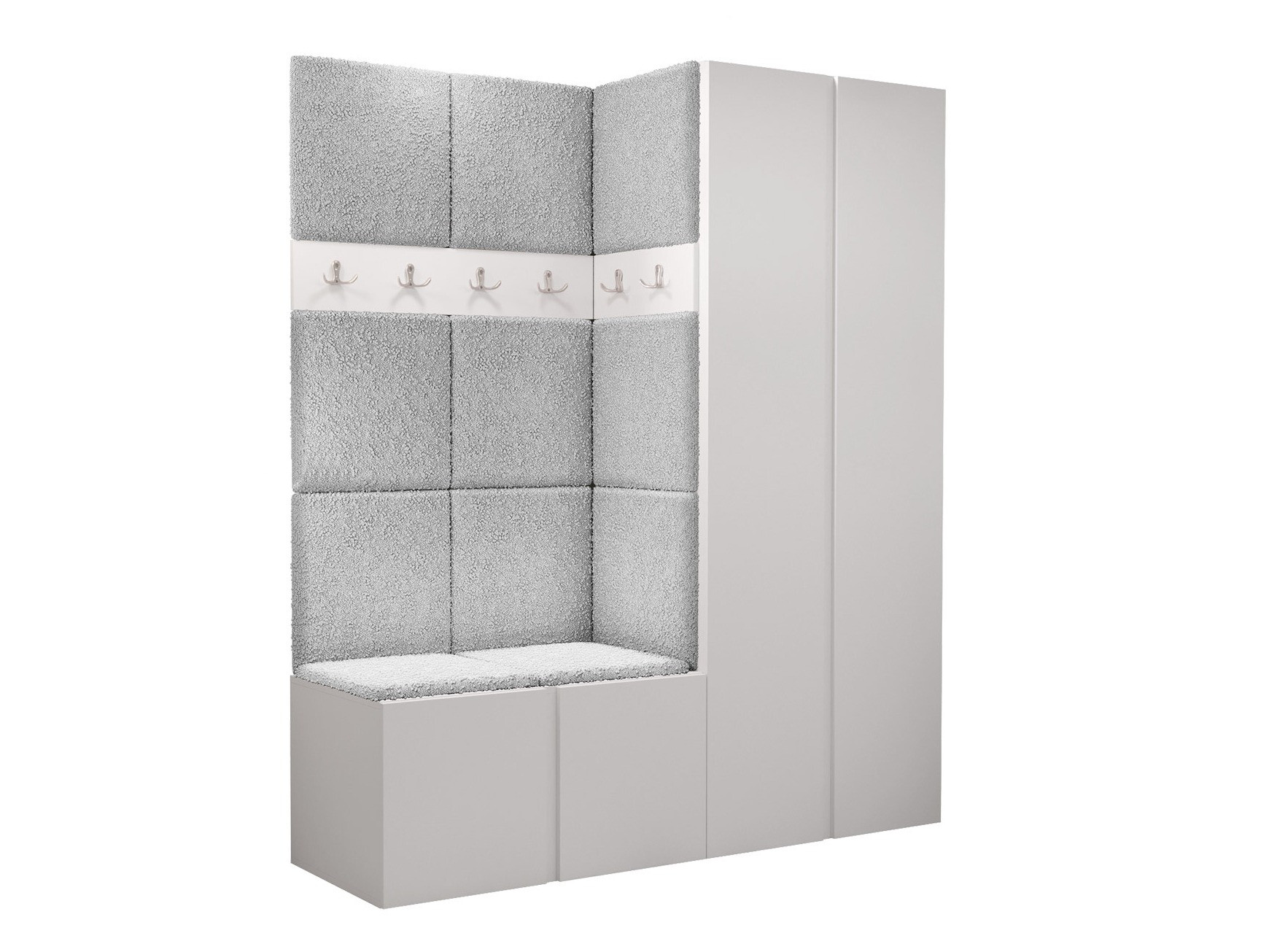 Set arredo da corridoio Pinis III (Bianco)
