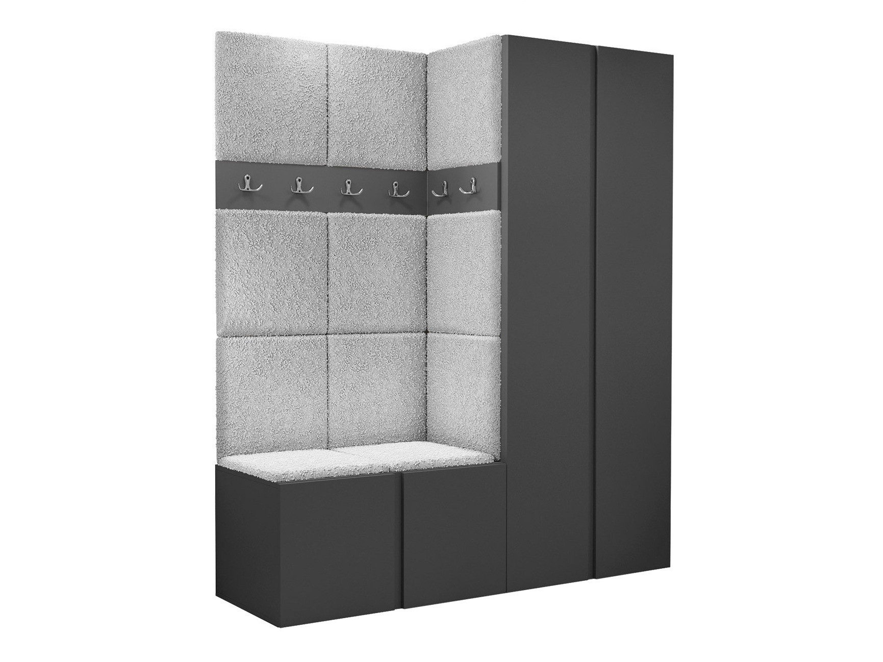 Set arredo da corridoio Pinis III (Grafite)