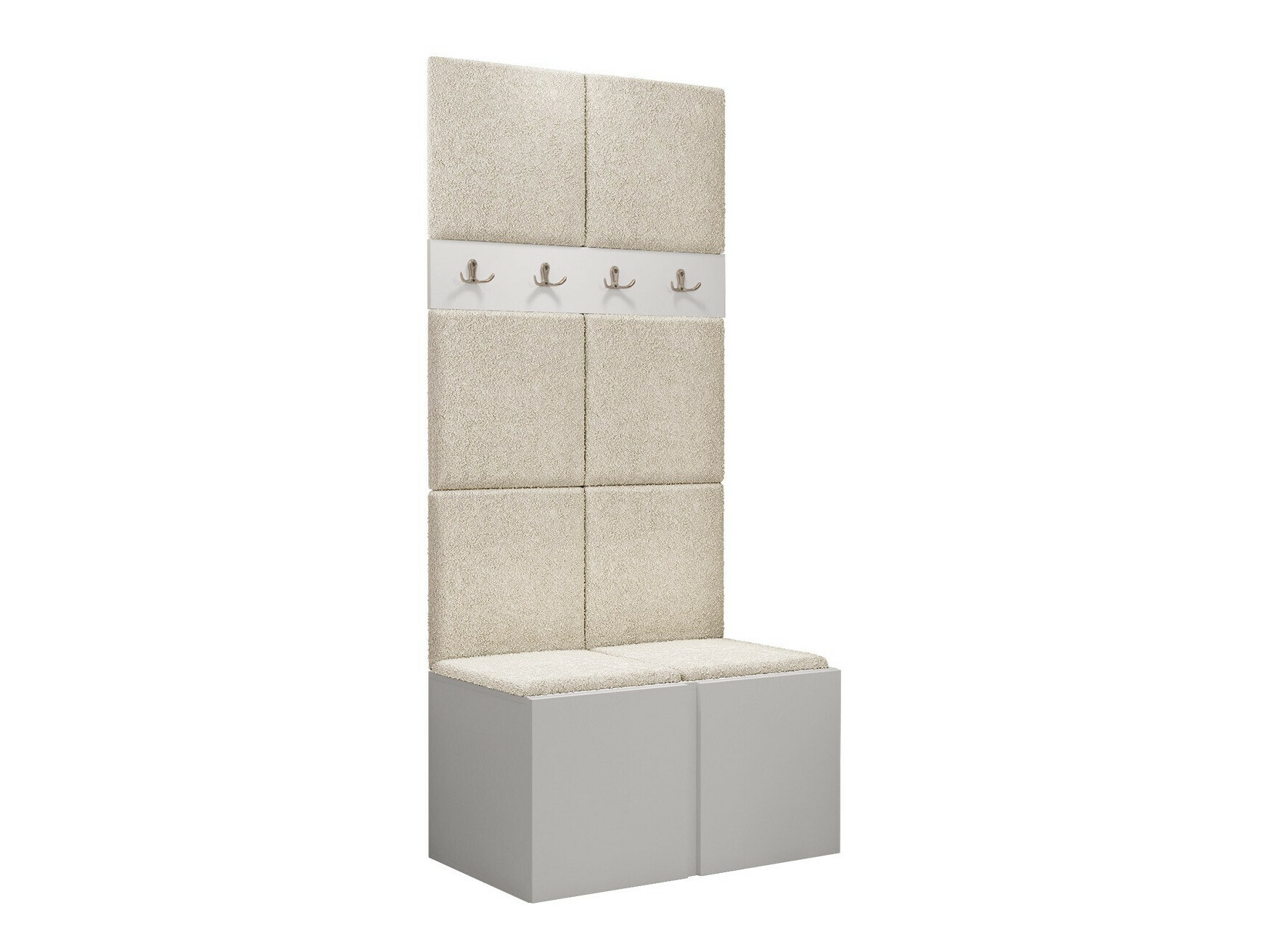 Set arredo da corridoio Pinis IV (Bianco)