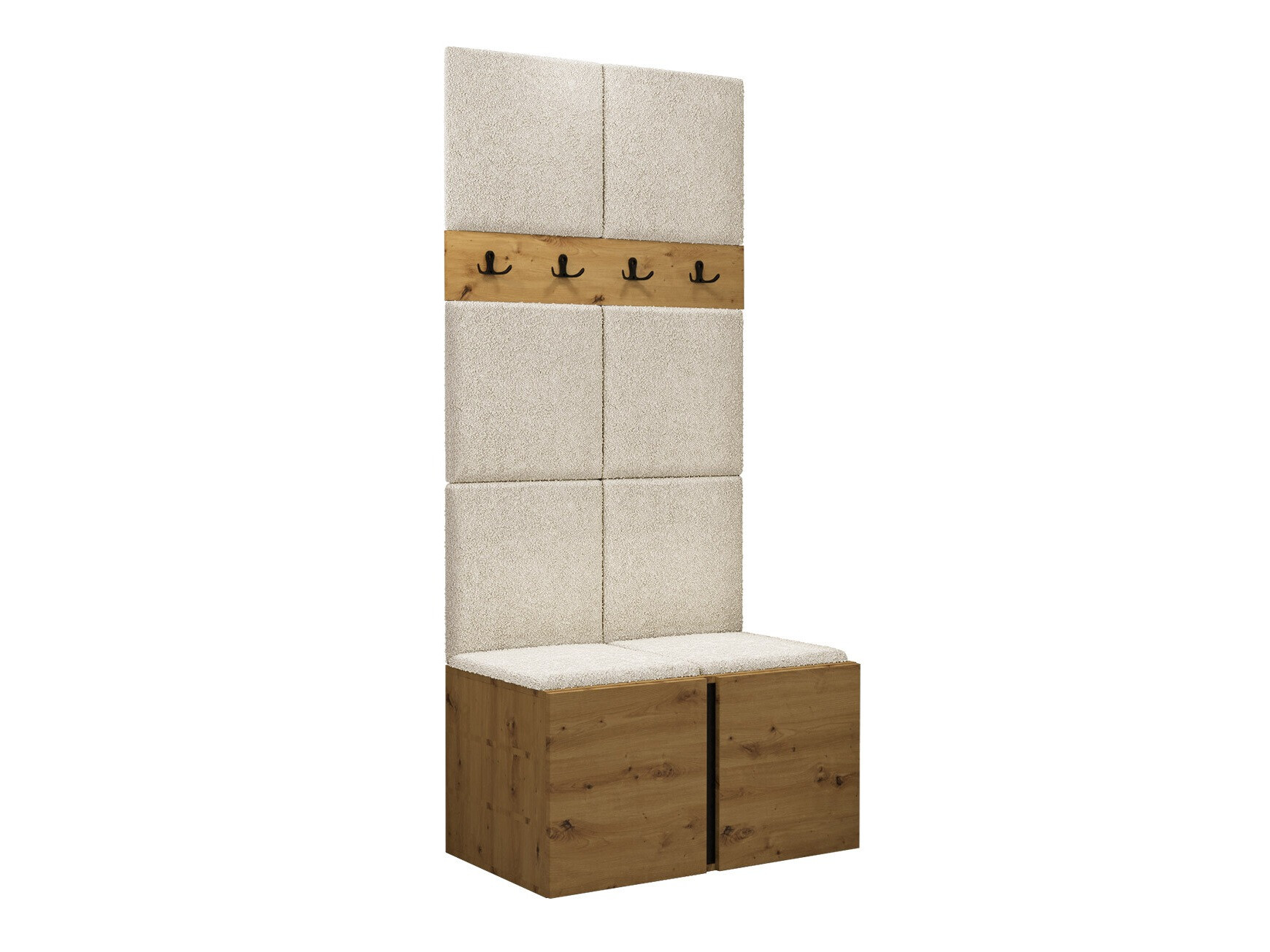 Set arredo da corridoio Pinis IV (Rovere Artisan)