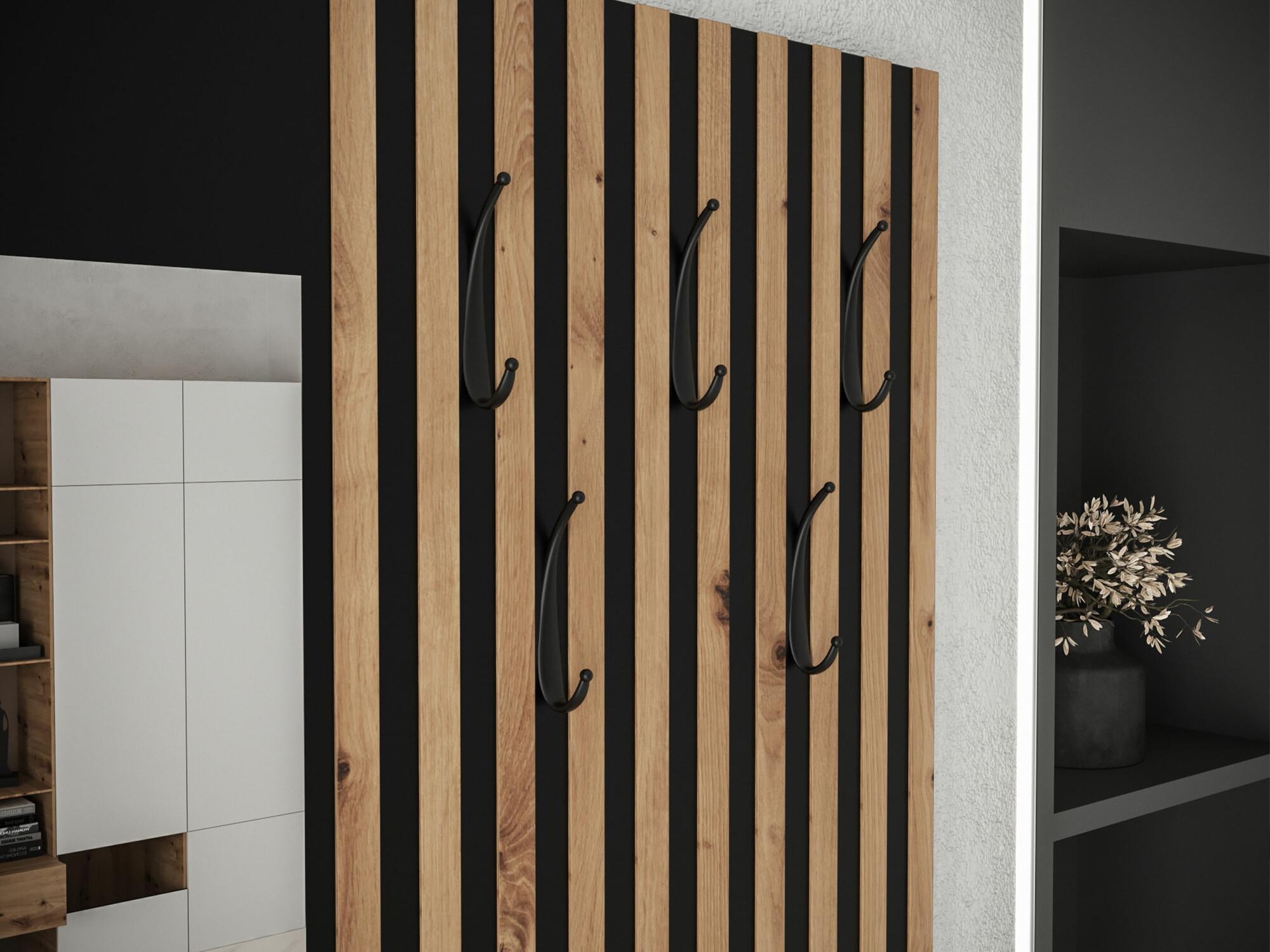Set arredo da corridoio Fabor (Rovere Artisan + Abriamo 03)