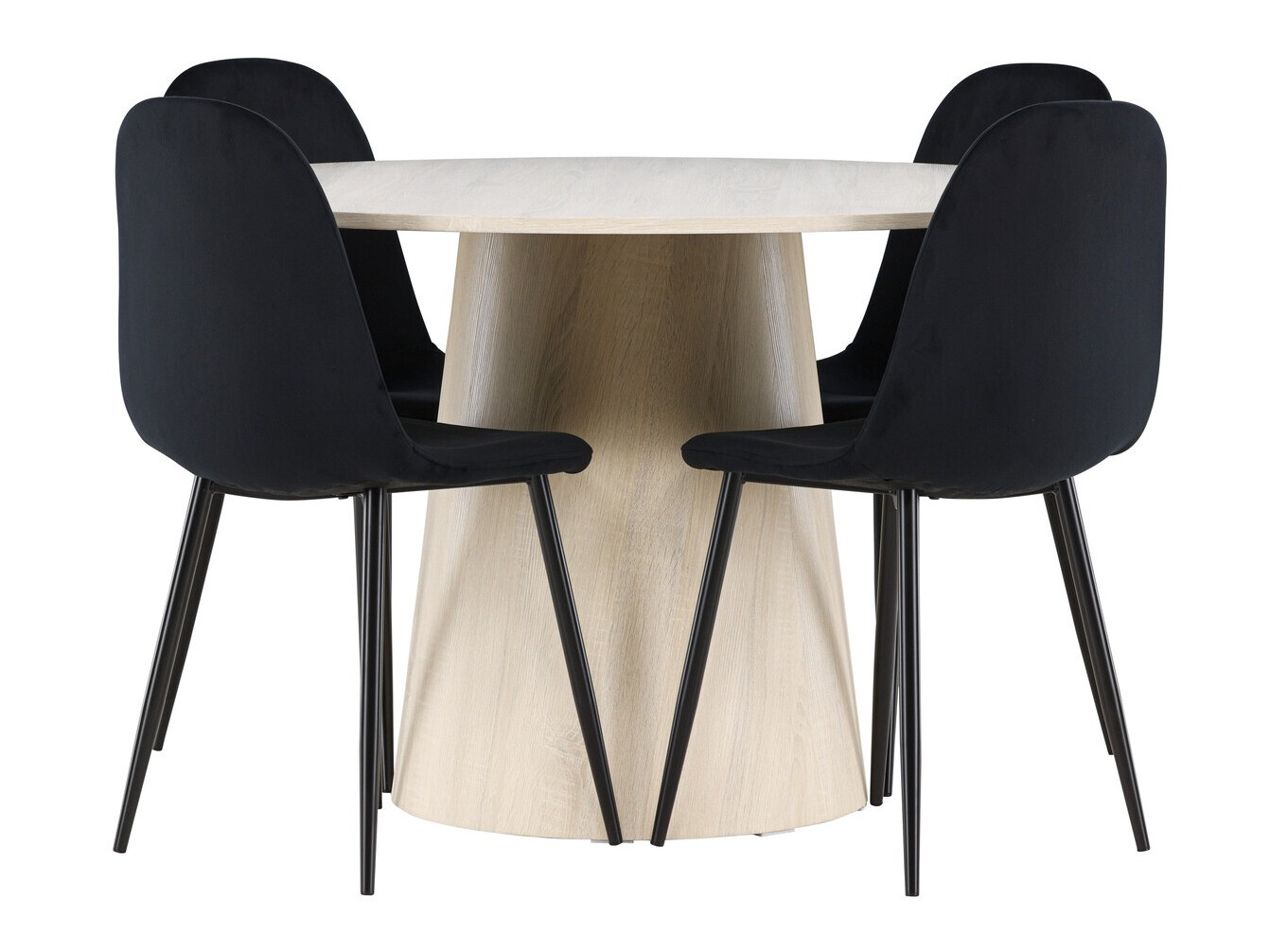 Set sala da pranzo Dallas 4556 (Nero)