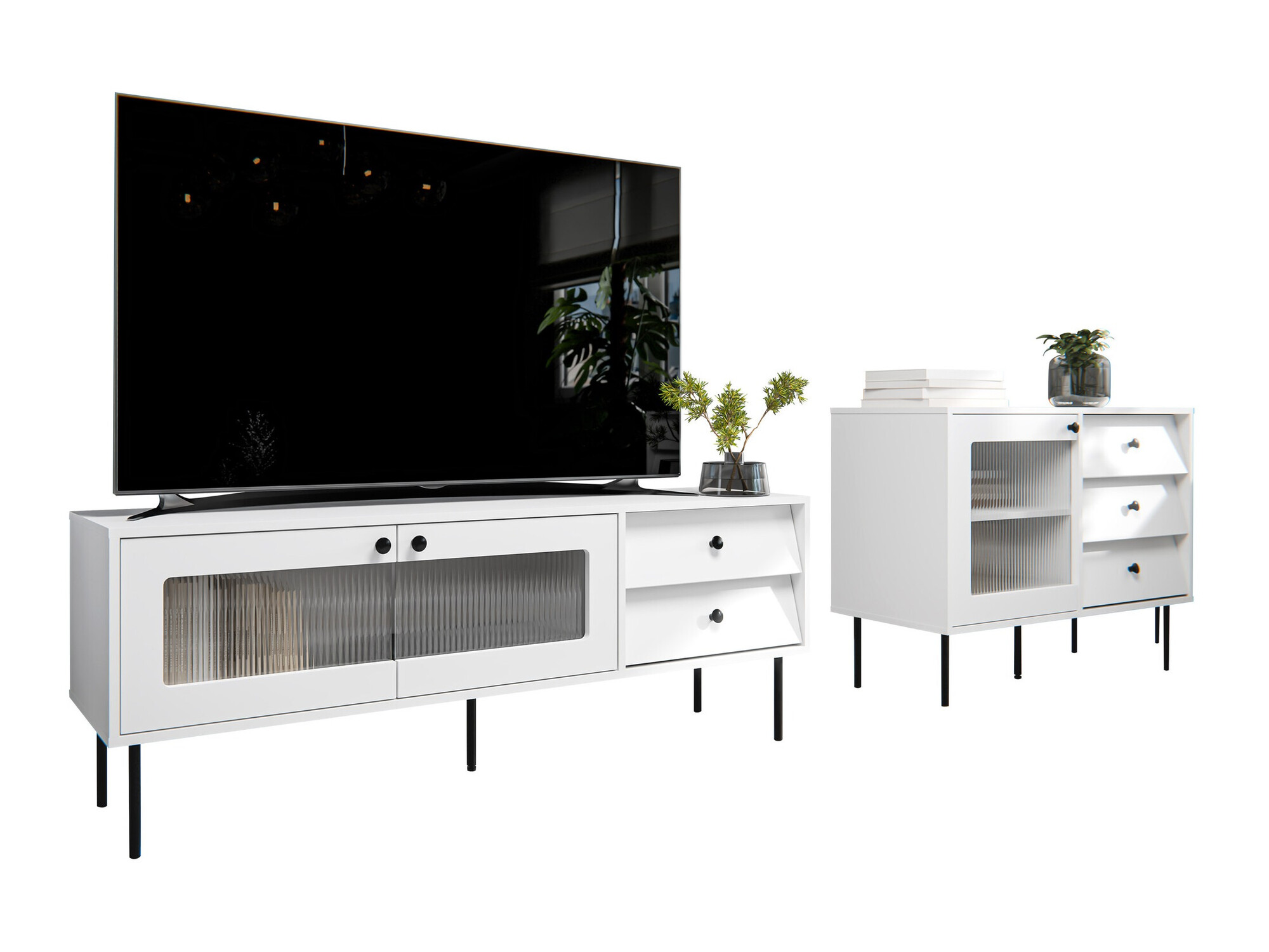 Parete attrezzata Feletri 108 (Bianco)