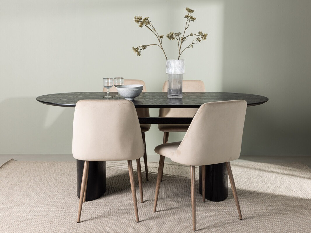 Set sala da pranzo Dallas 3995 (Nero)