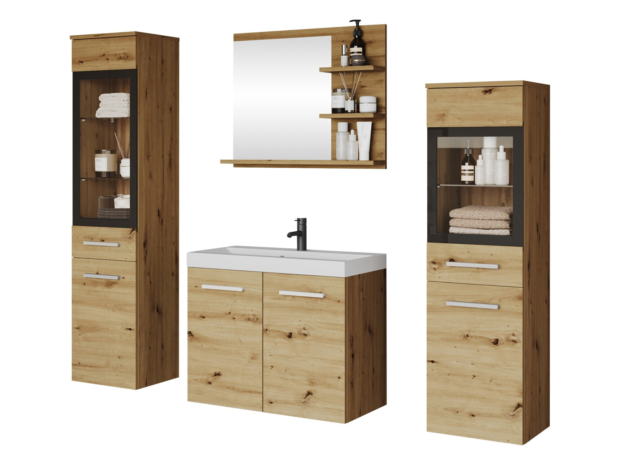 Set bagno Scientia IV (Rovere Artisan)