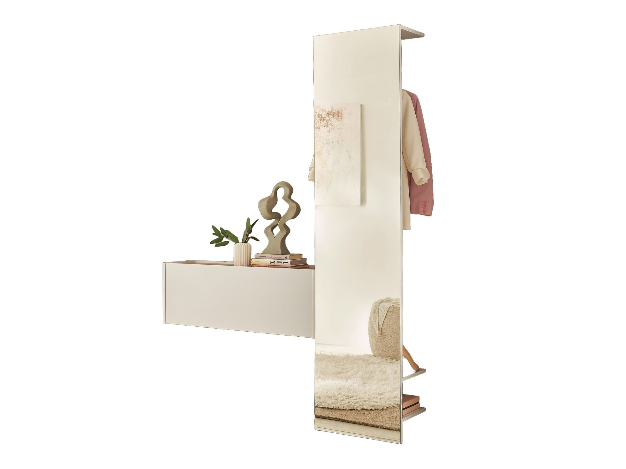 Set arredo da corridoio Elbsori 166 (Bianco)