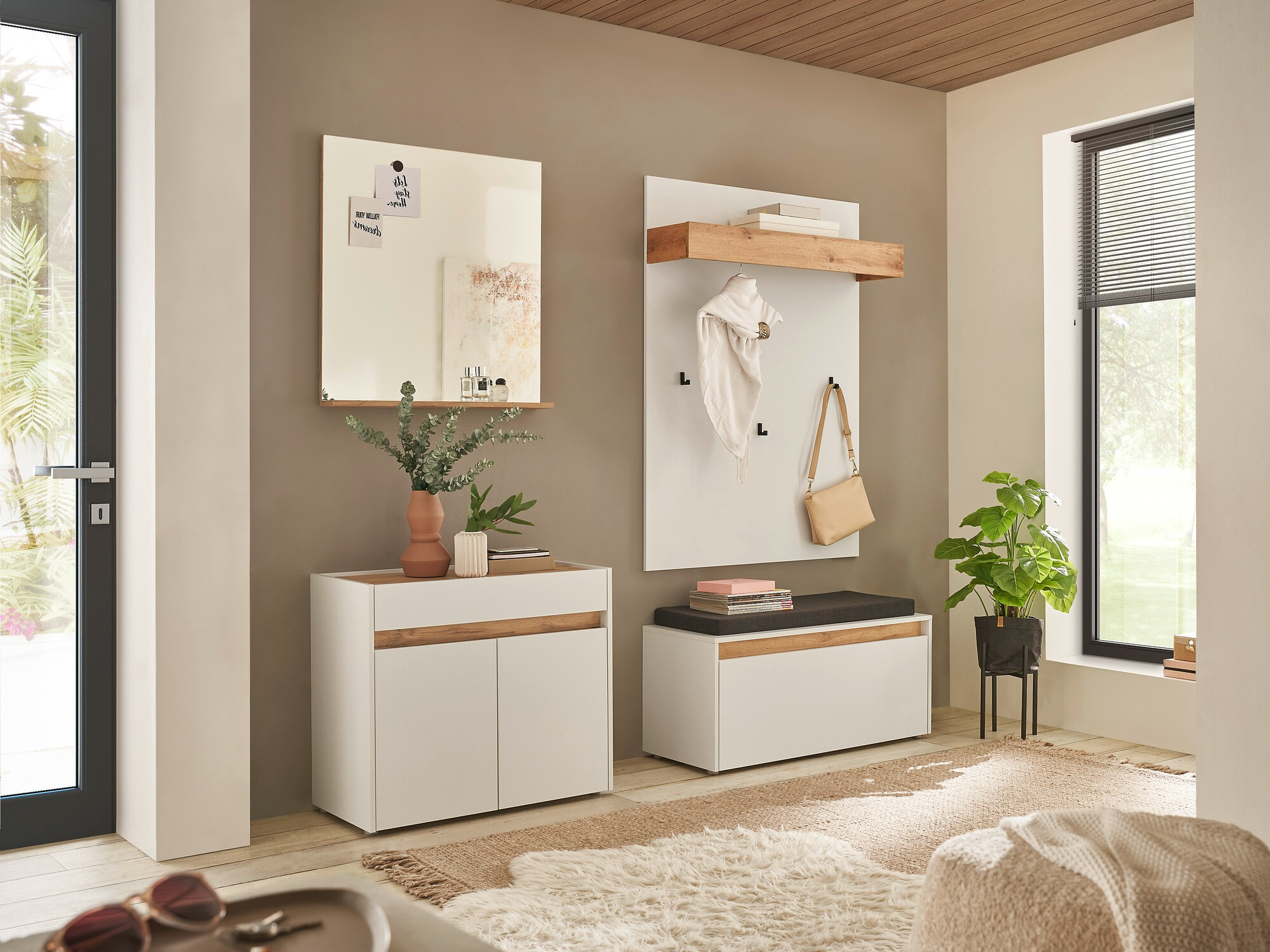 Set arredo da corridoio Elbsori 168 (Bianco)