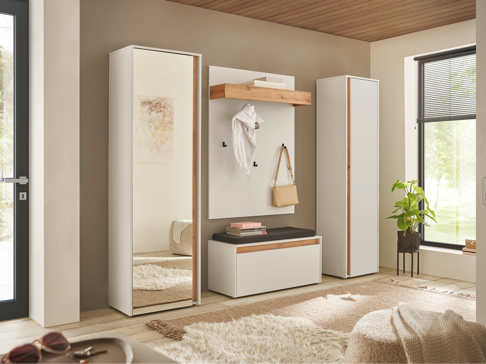 Set arredo da corridoio Elbsori 169 (Bianco)