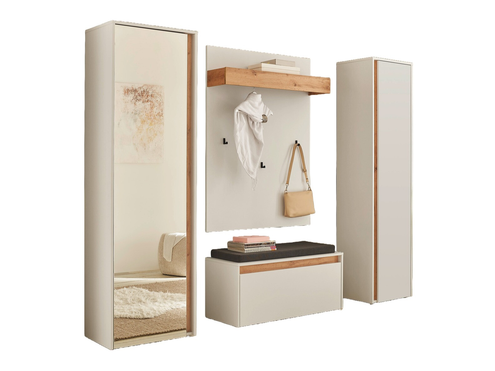 Set arredo da corridoio Elbsori 169 (Bianco)