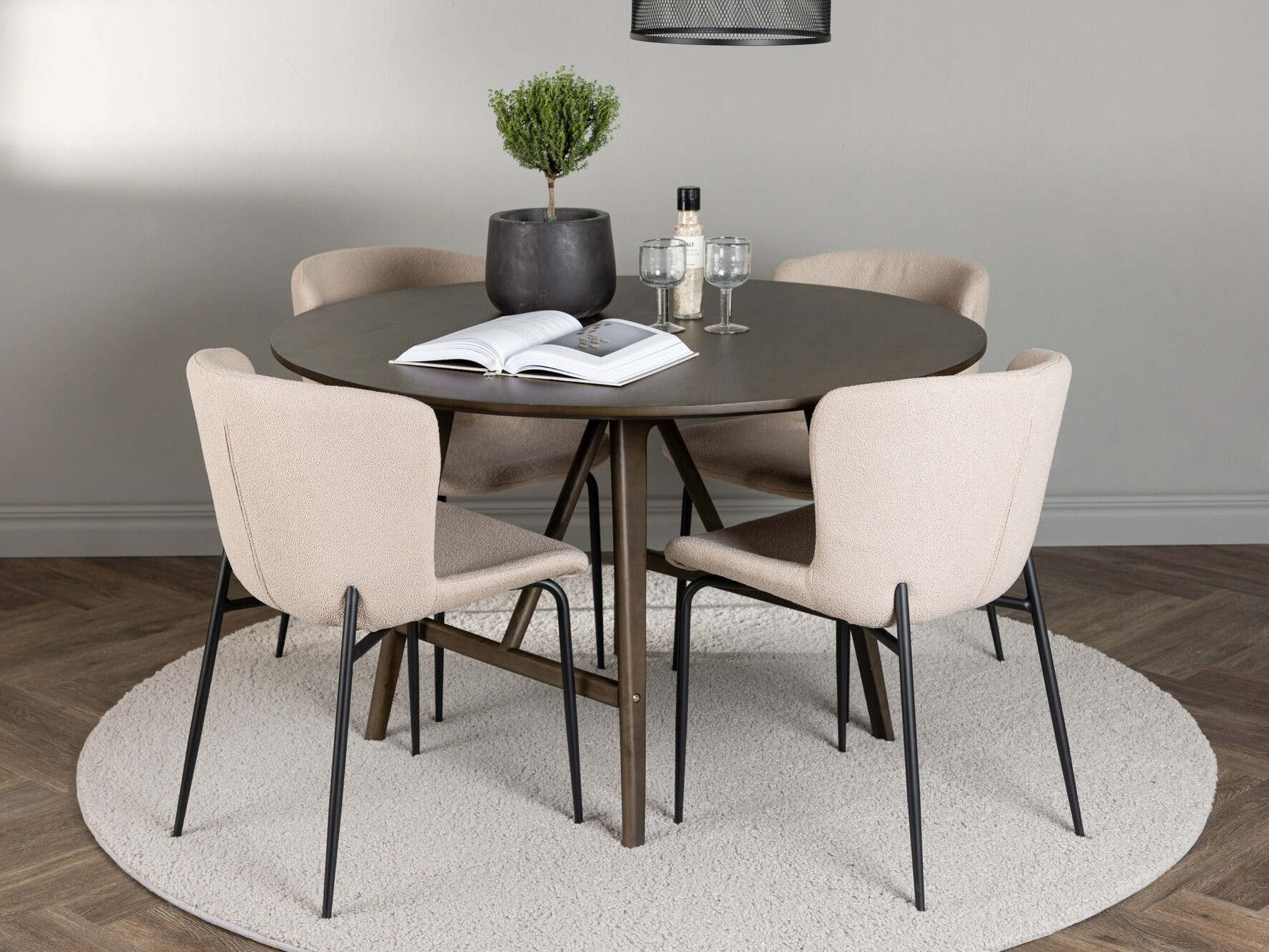 Set sala da pranzo Dallas 4570 (Beige)
