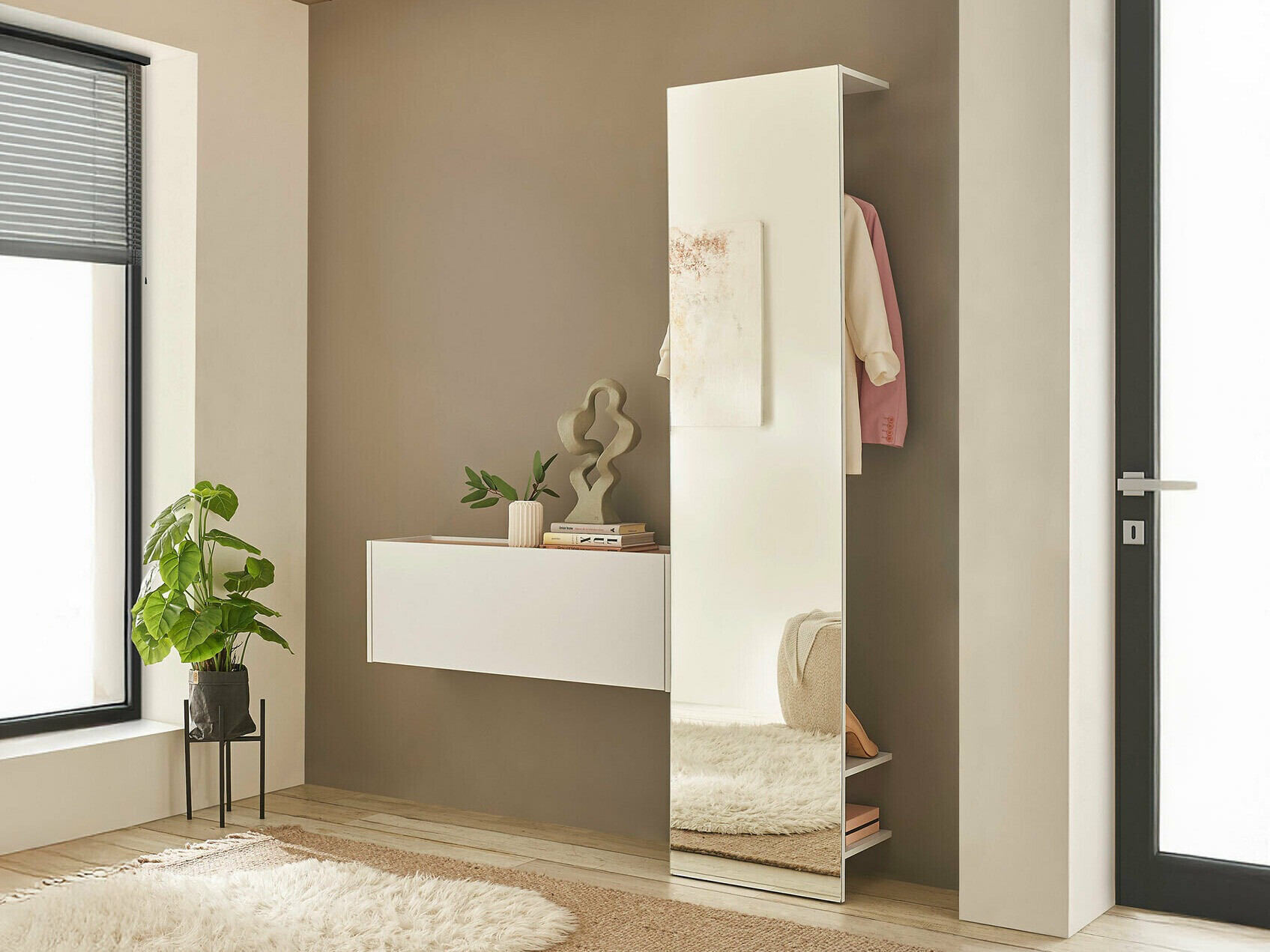 Set arredo da corridoio Elbsori 166 (Bianco)