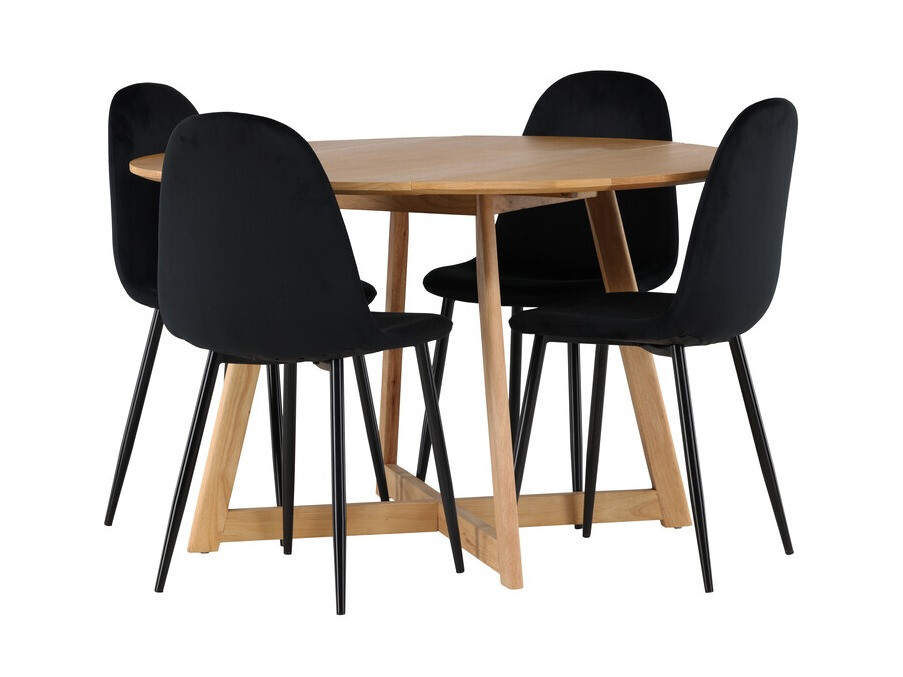 Set sala da pranzo Dallas 4580 (Nero)