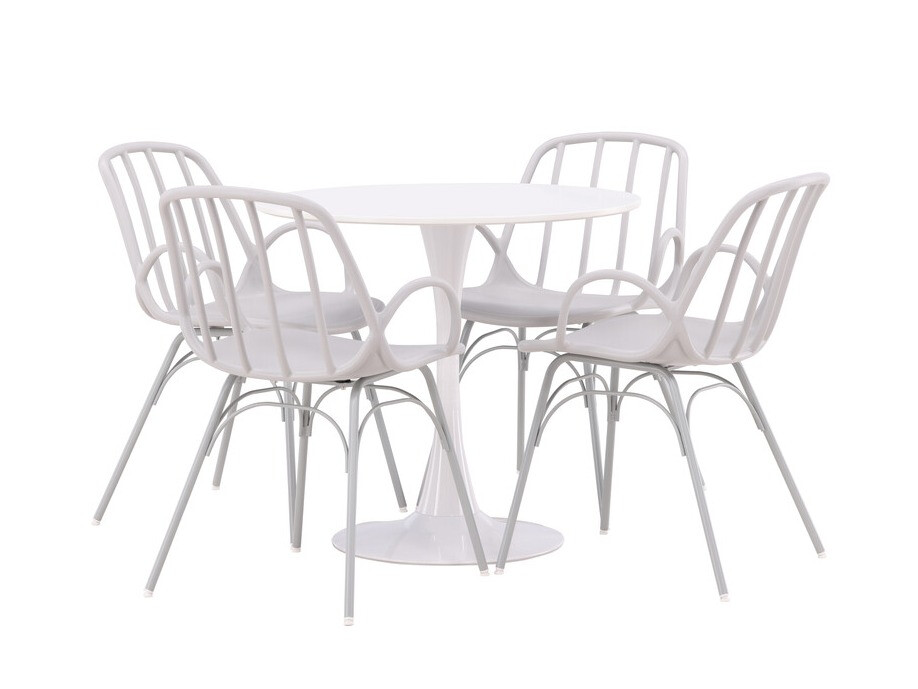 Set sala da pranzo Dallas 4588 (Grigio chiaro)