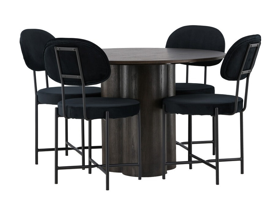 Set sala da pranzo Dallas 4605 (Noce scuro)