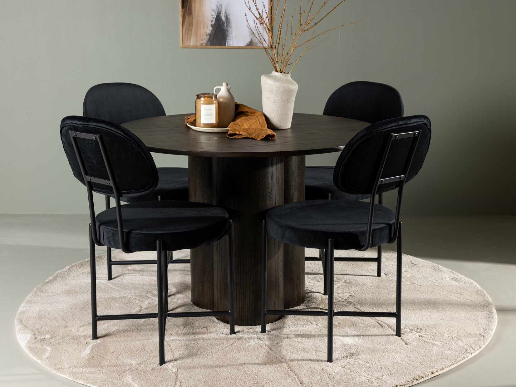 Set sala da pranzo Dallas 4605 (Noce scuro)