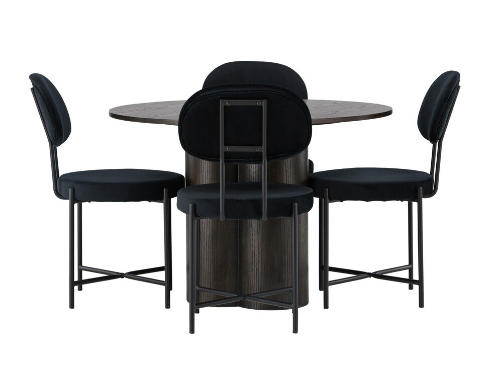 Set sala da pranzo Dallas 4605 (Noce scuro)