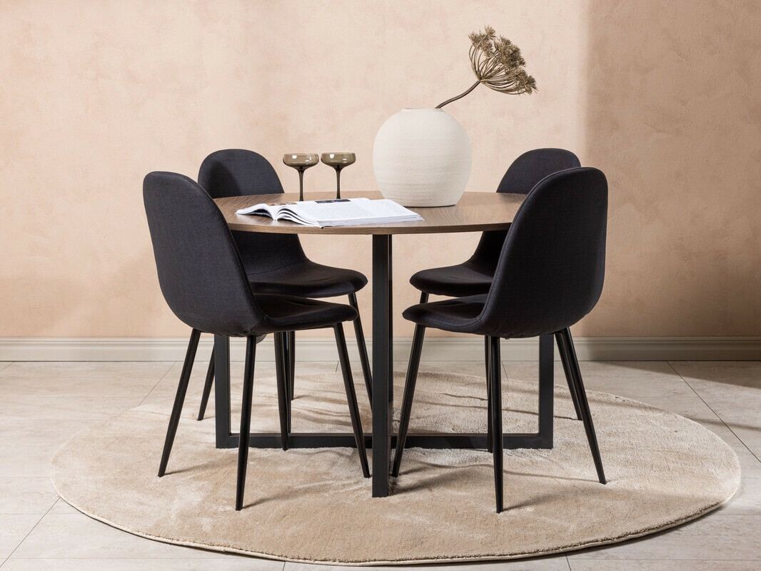 Set sala da pranzo Dallas 4599 (Nero)