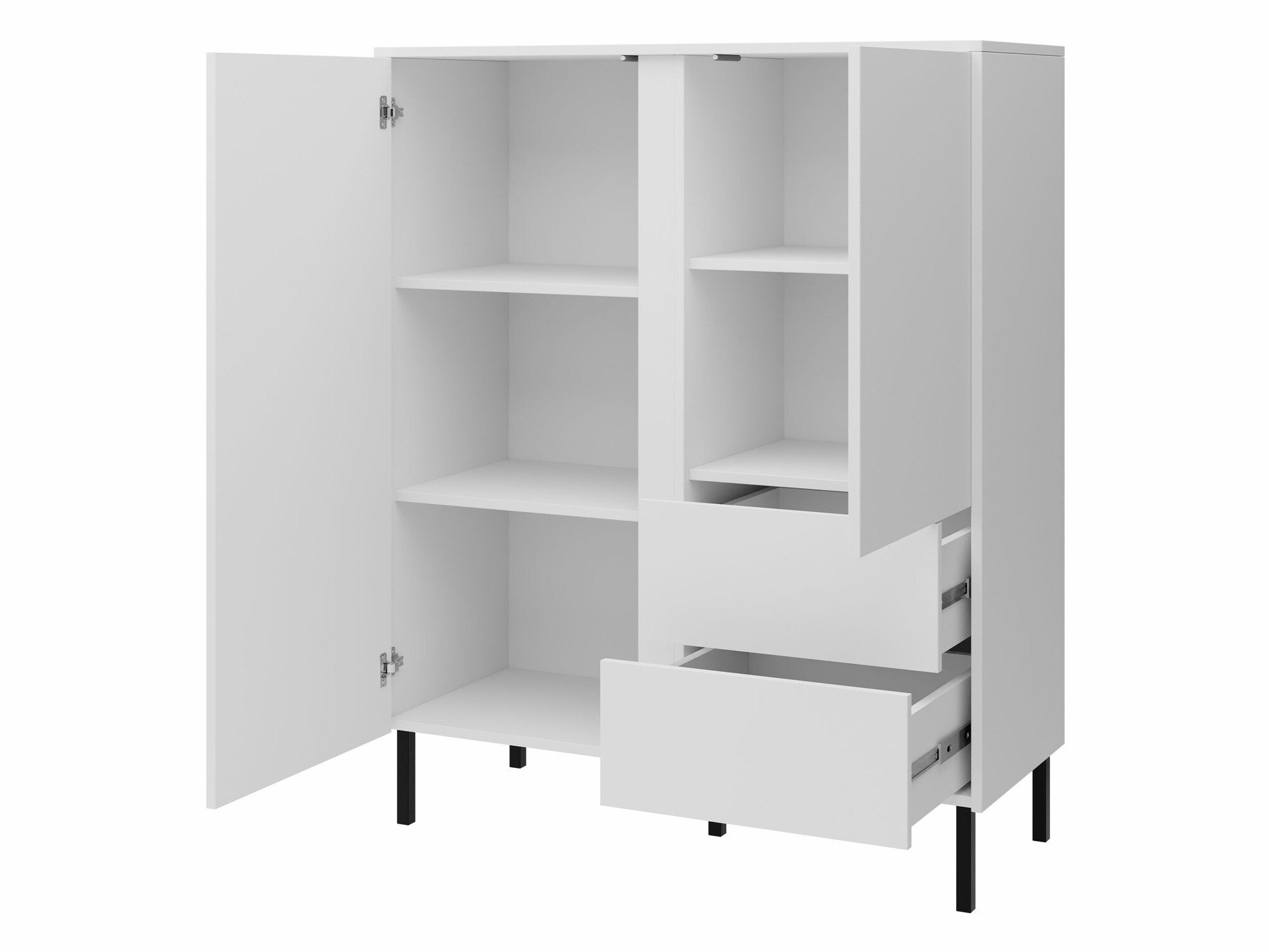 Parete attrezzata Lumiri 108 (Quercia + Nero)