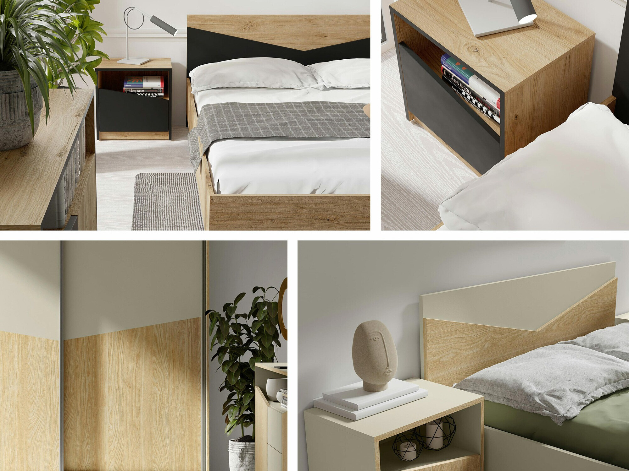 Armadio Tenreme 101 (Quercia + Nero)