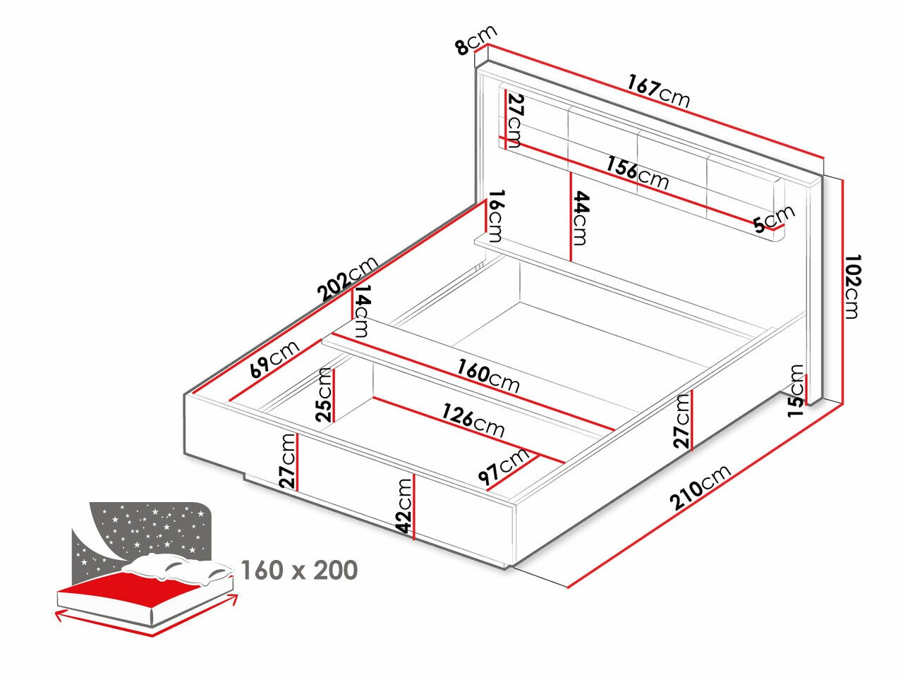 Letto Flodale 103 (Senza)