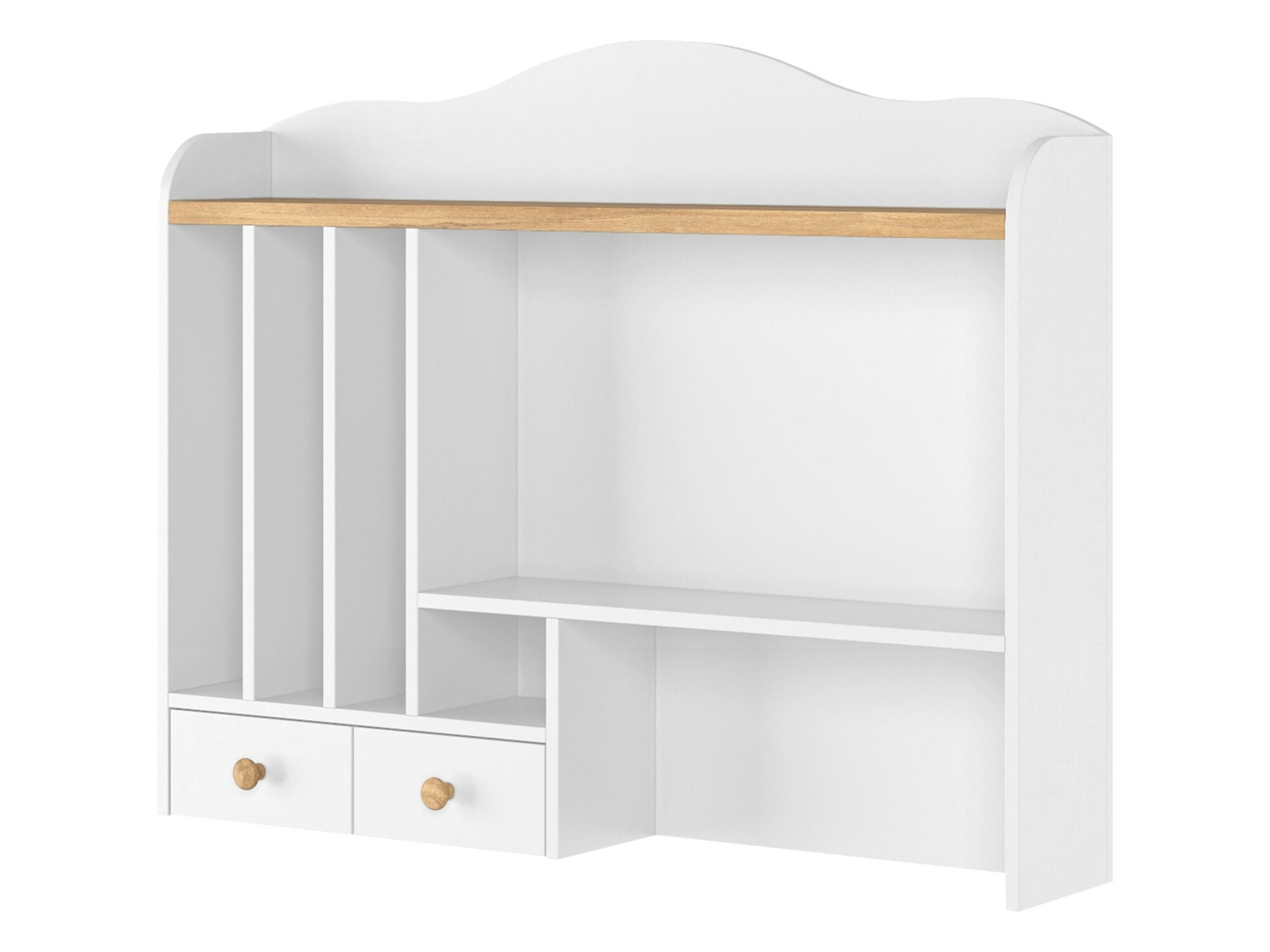 Scaffale Romelbo 136 (Bianco + Quercia)
