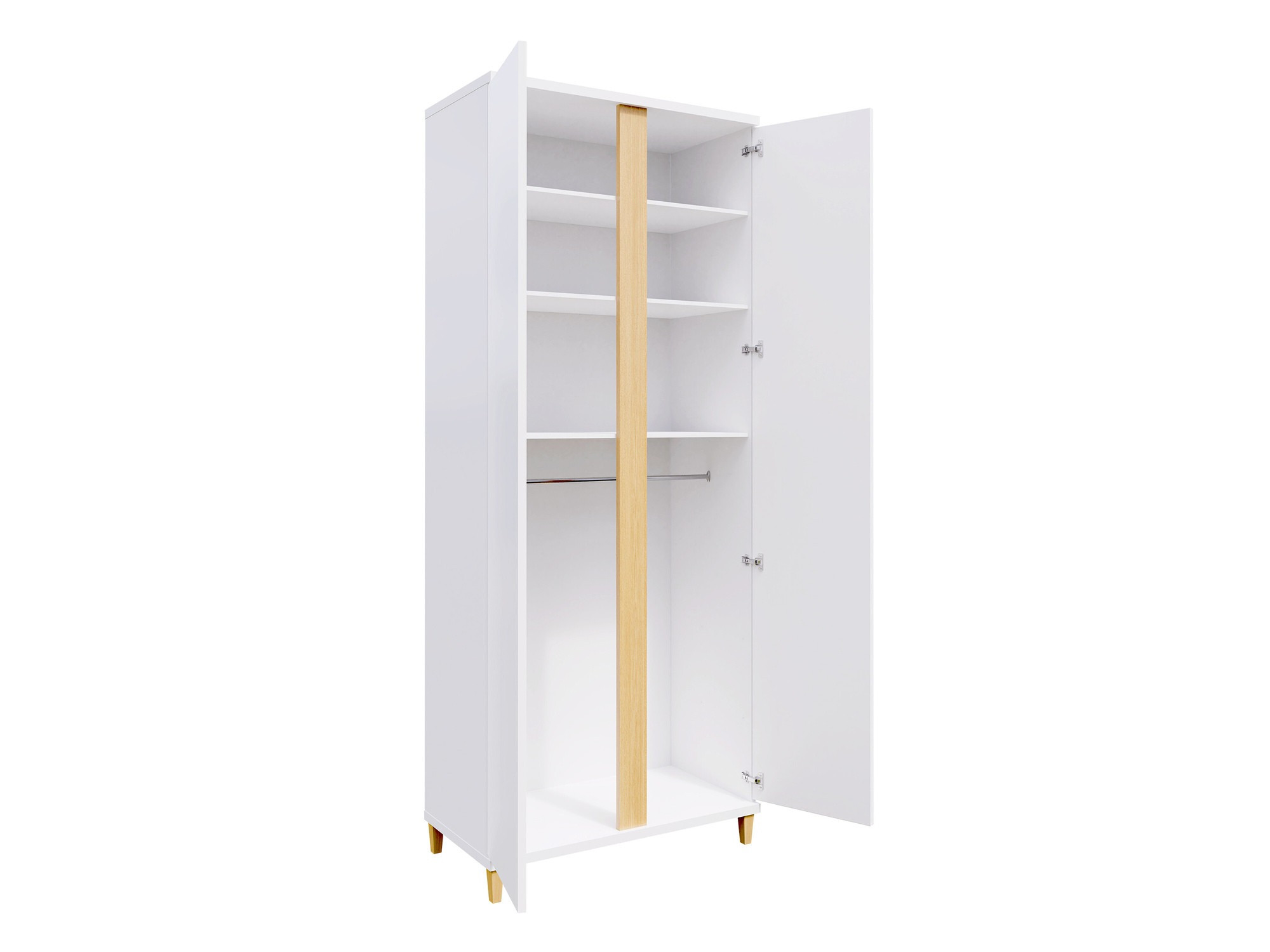 Armadio Florem (Bianco + Bianco lucido)