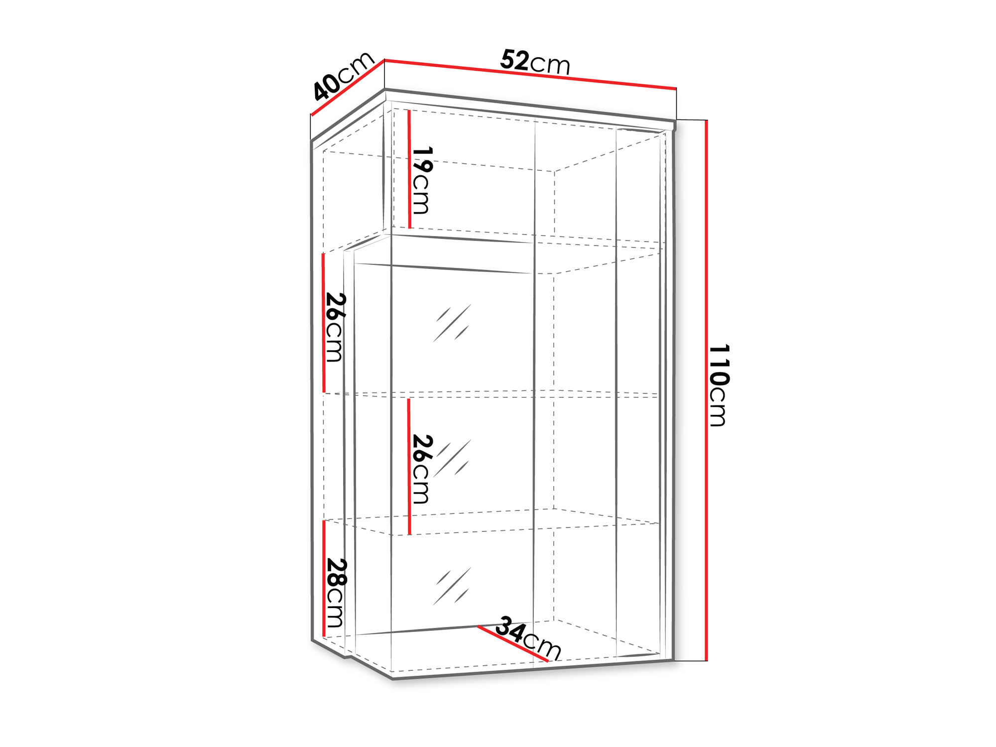 Pensile Florem I (Bianco + Bianco lucido + Luminoso legno)