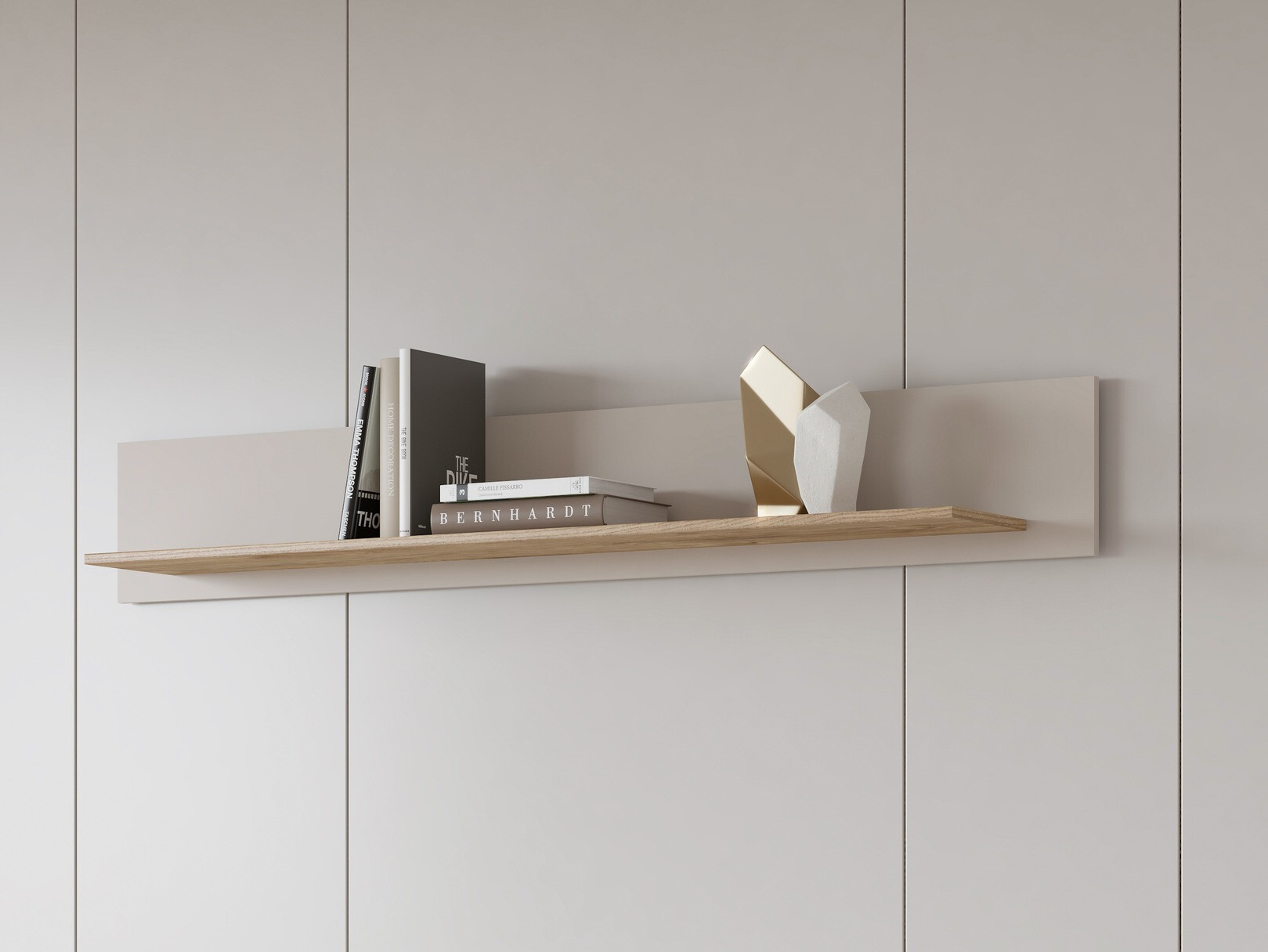Mensola Sovera 100 (Quercia dorata + Grigio chiaro)
