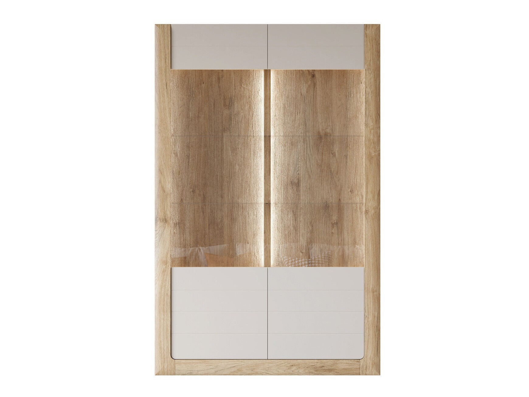 Scaffale Sovera 102 (Quercia dorata + Cachemire)
