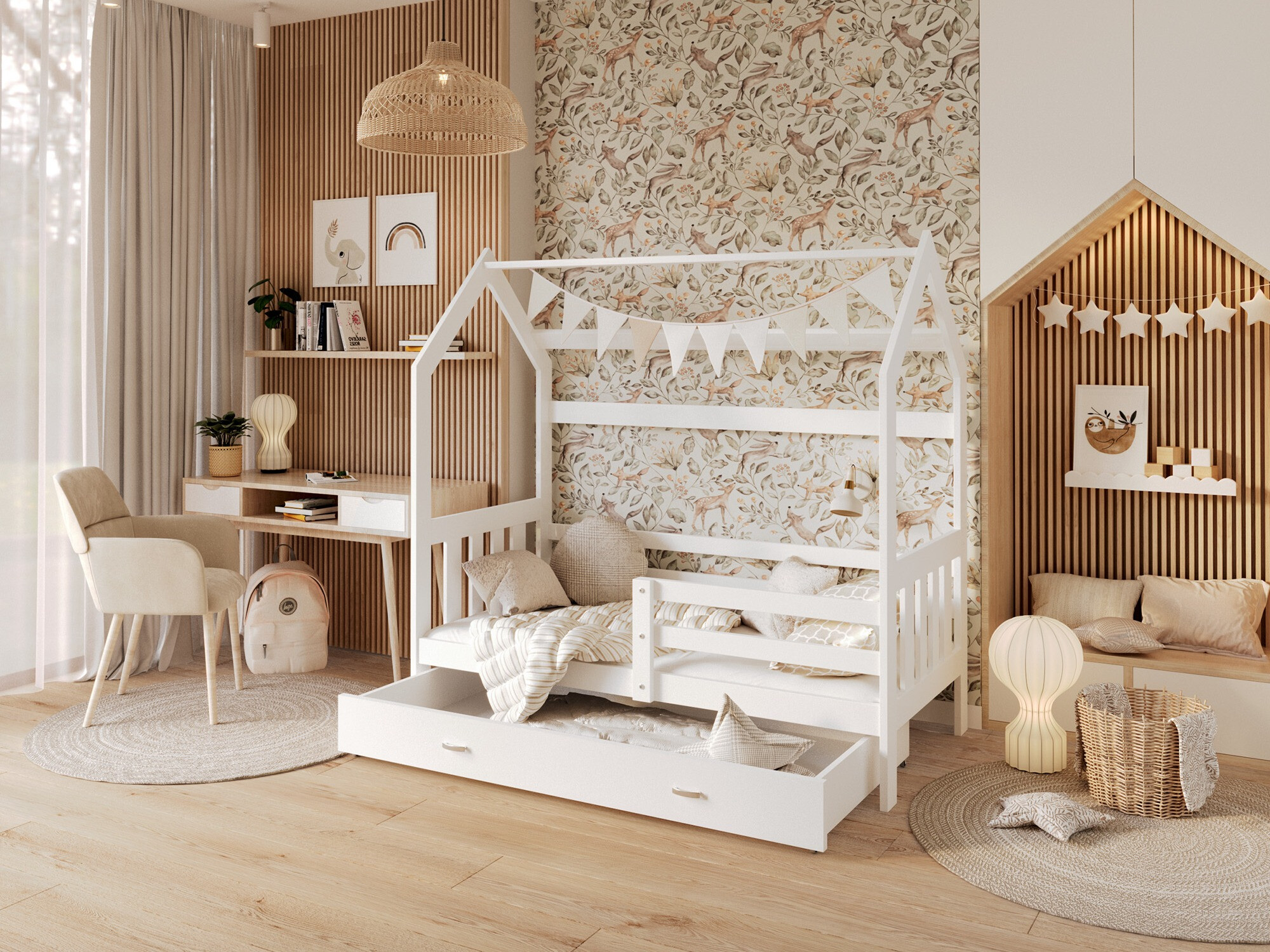 Letto Aurora 122 (Bianco)