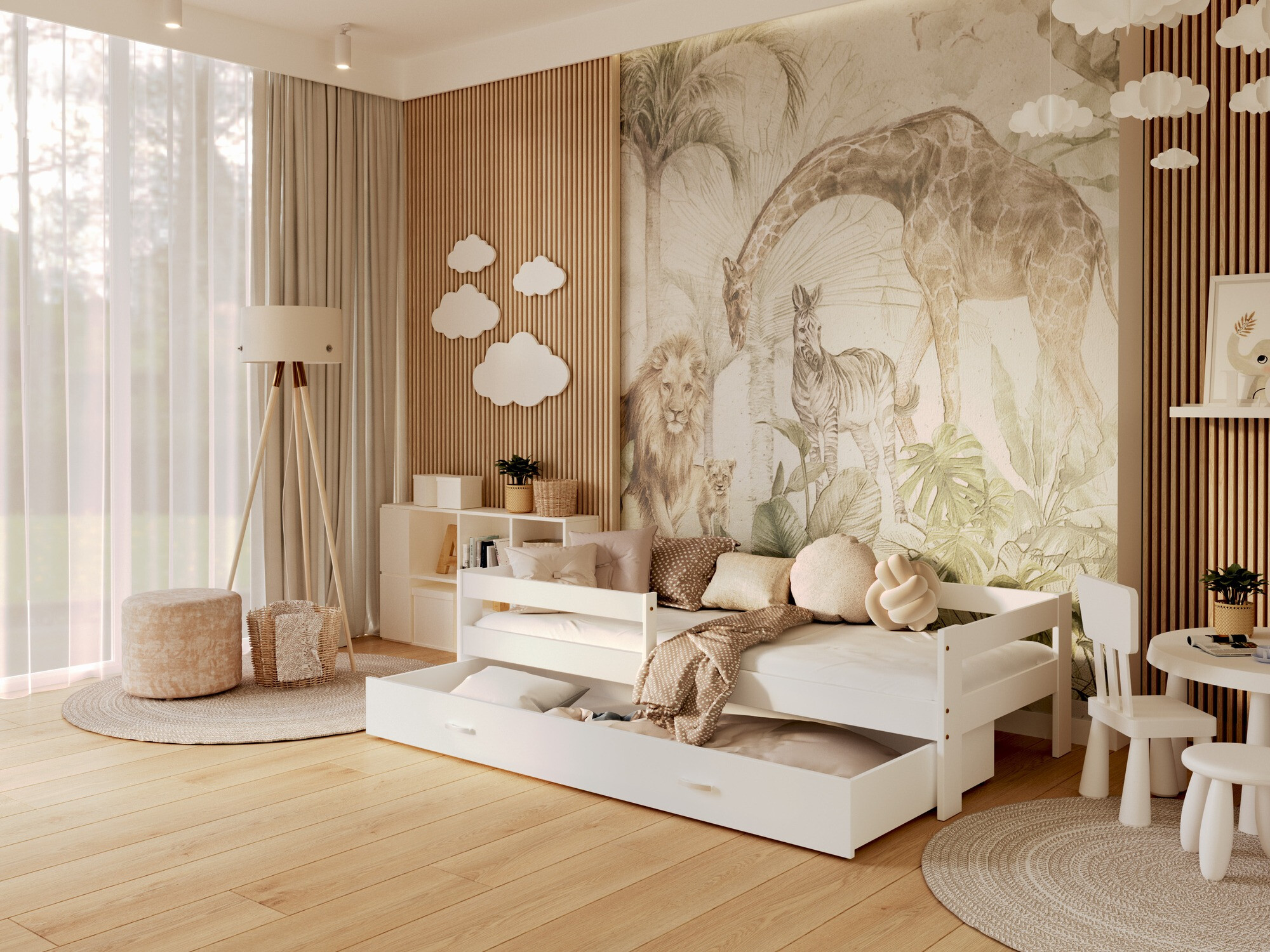 Letto Aurora 125 (Bianco)