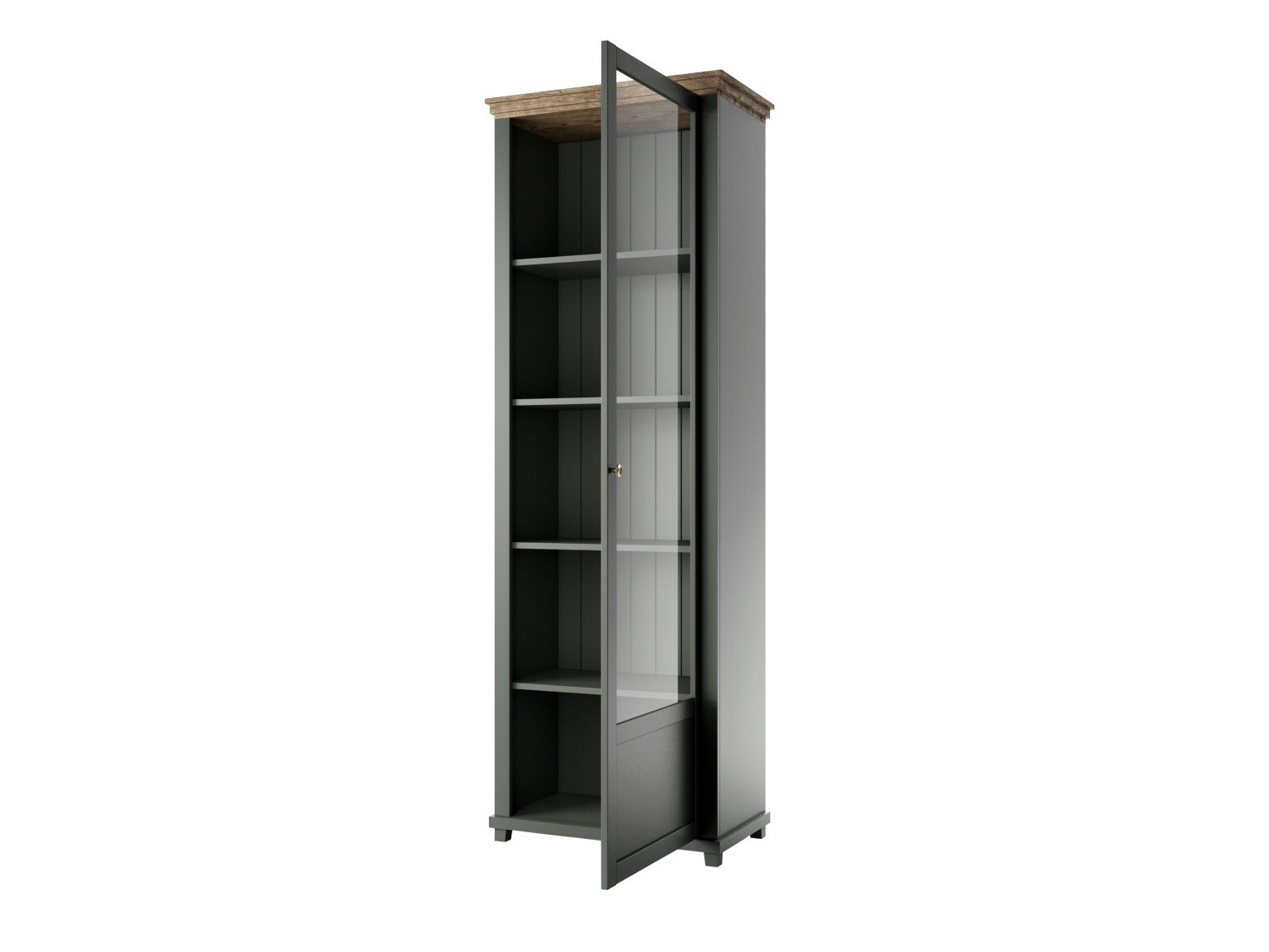 Scaffale Tolnue 101 (Verde scuro + Quercia di lefkada)