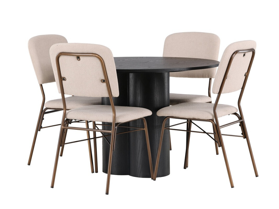 Set sala da pranzo Dallas 4606 (Nero)