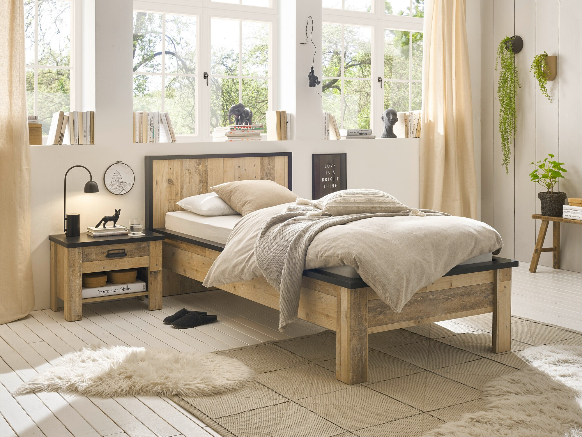 Cameretta Cirtale 128 (Albero invecchiato + Antracite)