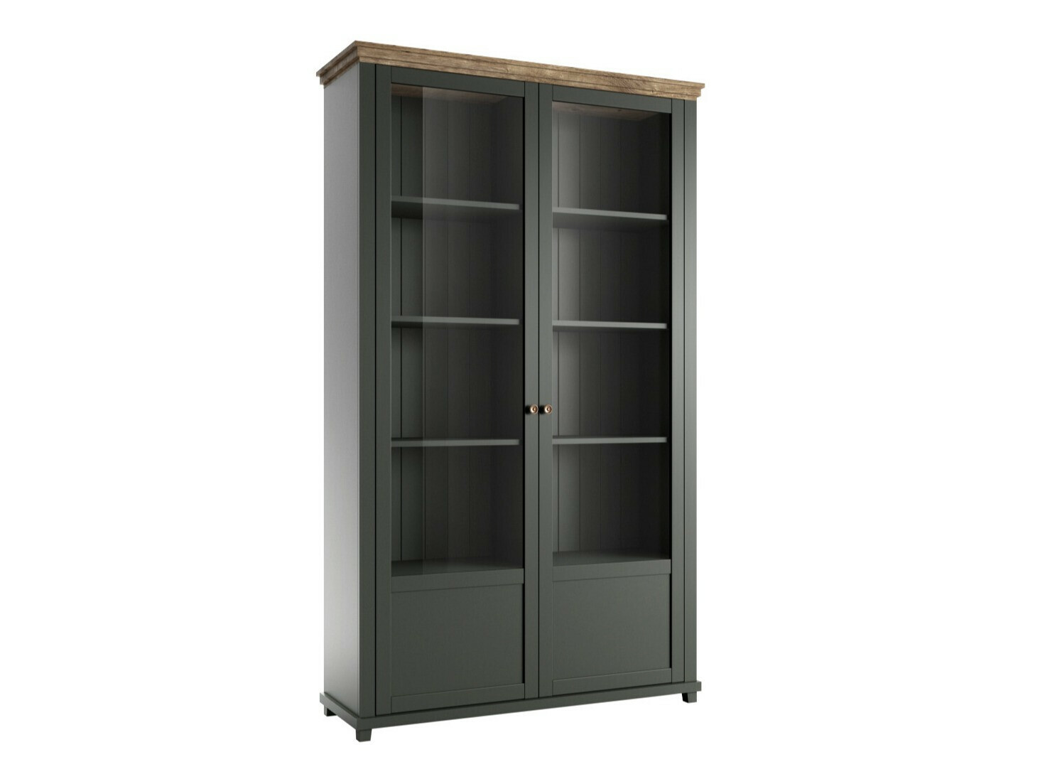 Scaffale Tolnue 102 (Verde scuro + Quercia di lefkada)