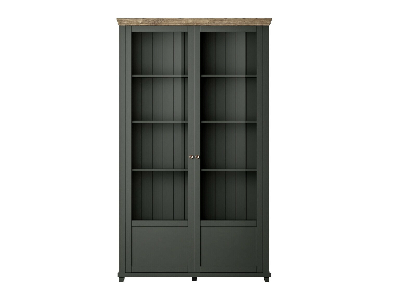 Scaffale Tolnue 102 (Verde scuro + Quercia di lefkada)