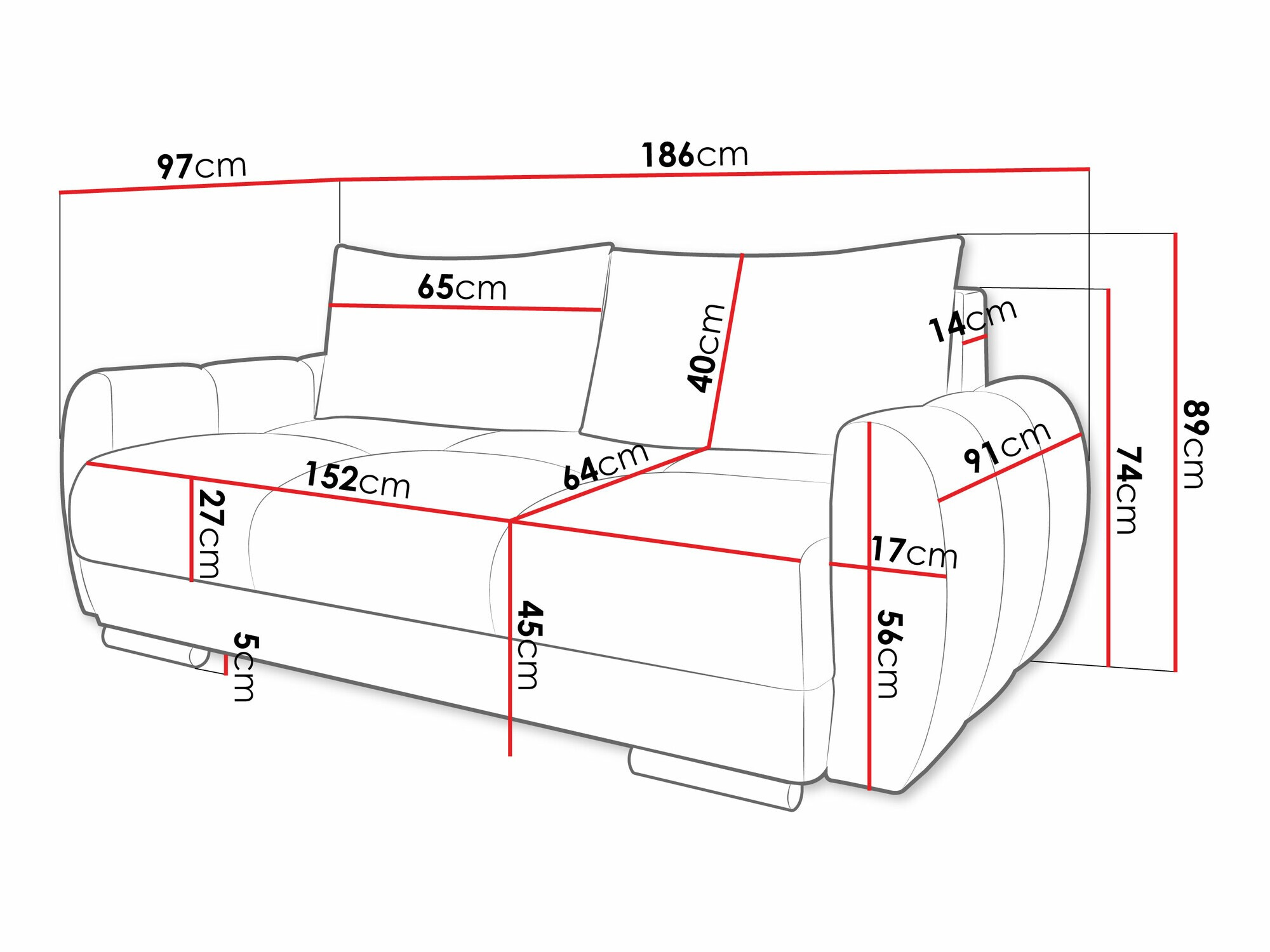 Divano Signis II (Velo 621)