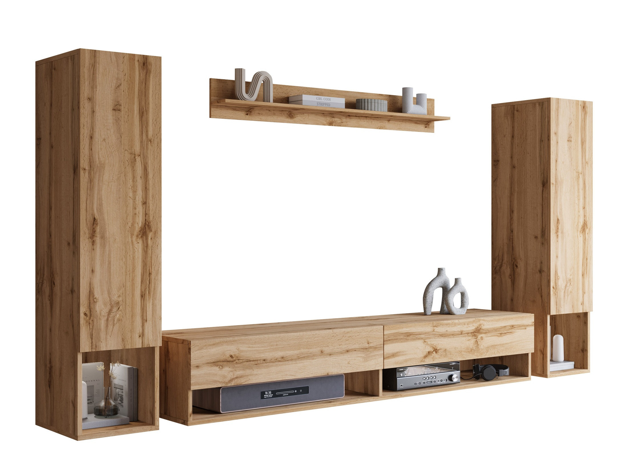 Parete attrezzata Sarasota 176 (Quercia di Wotan)