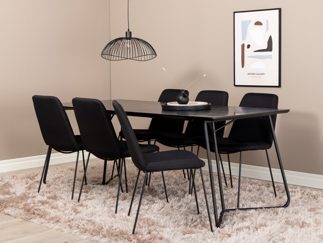Set sala da pranzo Dallas 3039 (Nero)