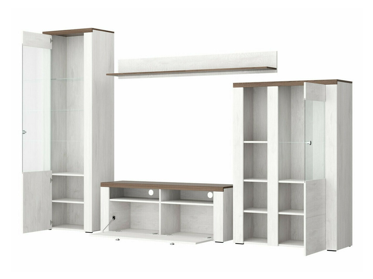 Parete attrezzata Salelbo 100 (Noce)