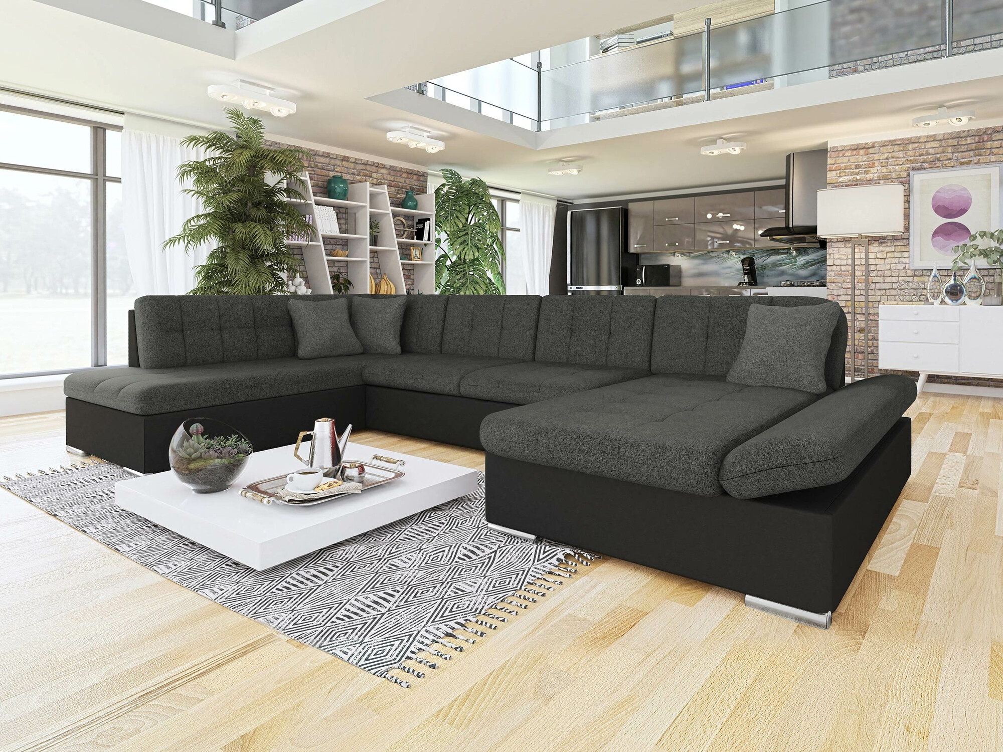 Divano angolare Comfivo Tilia (Soft 011 + Lux 06 + Lux 05)