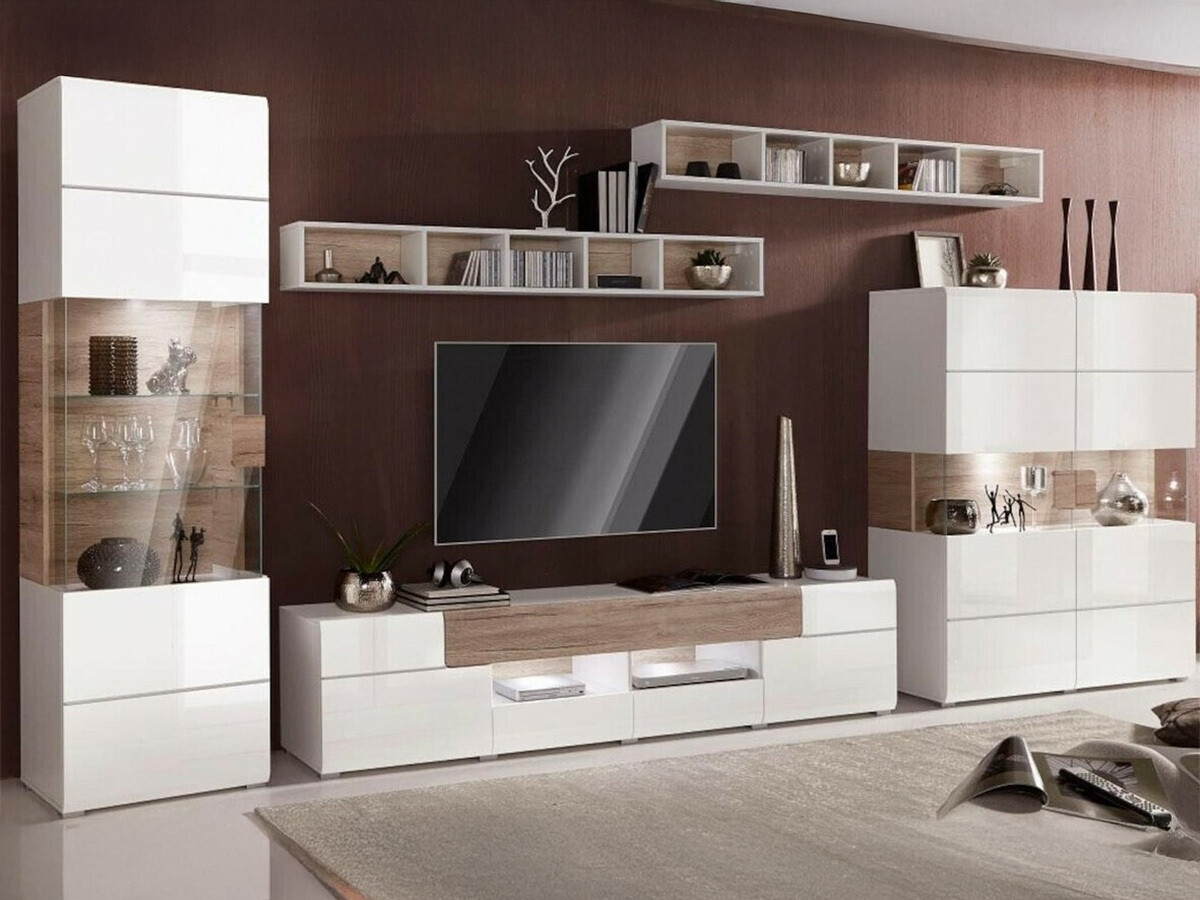 Mensola Torsone 105 (Bianco + Quercia sanremo)