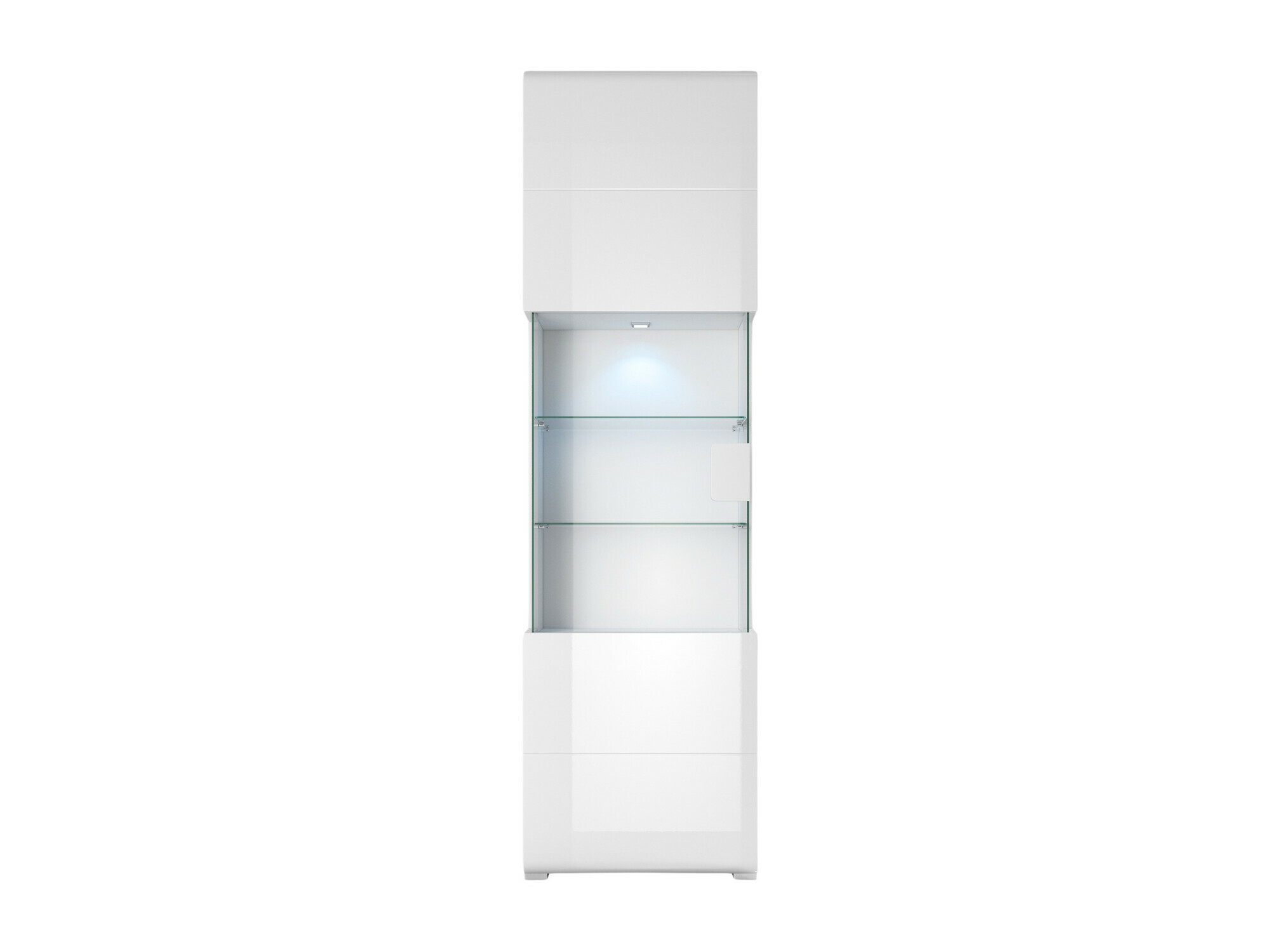 Scaffale Torsone 103 (Bianco + Bianco lucido)
