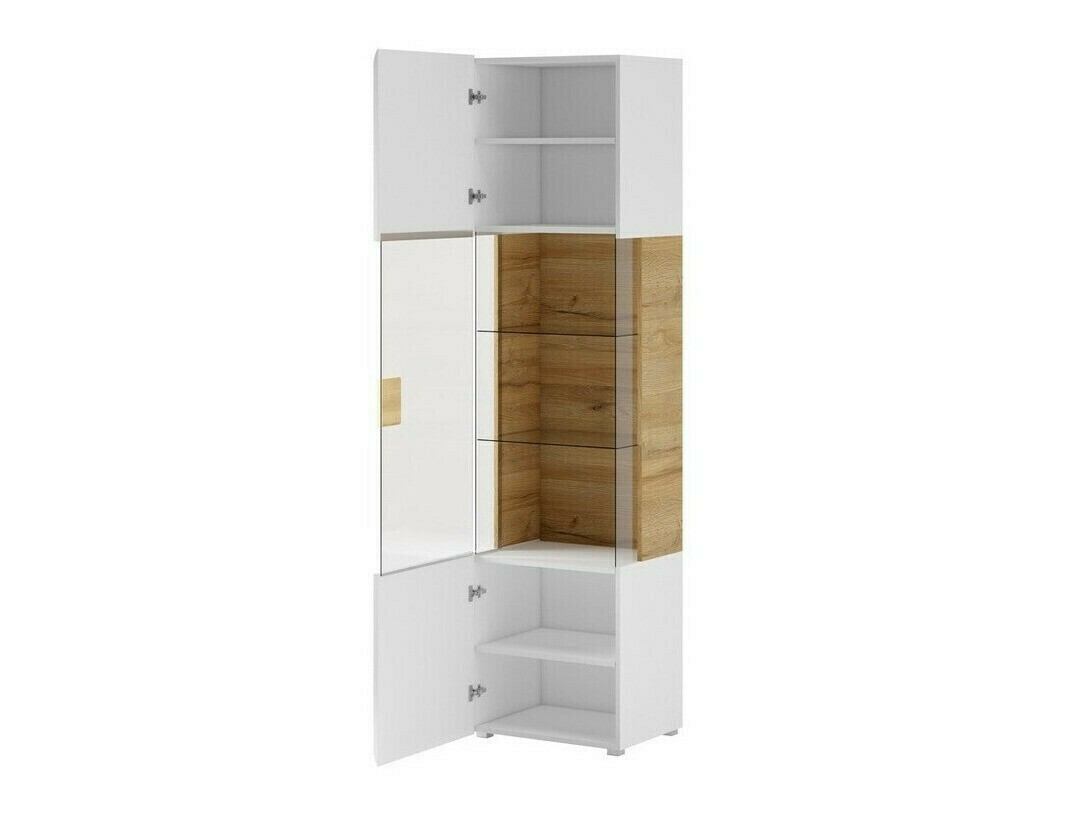 Scaffale Torsone 103 (Bianco + Bianco lucido)