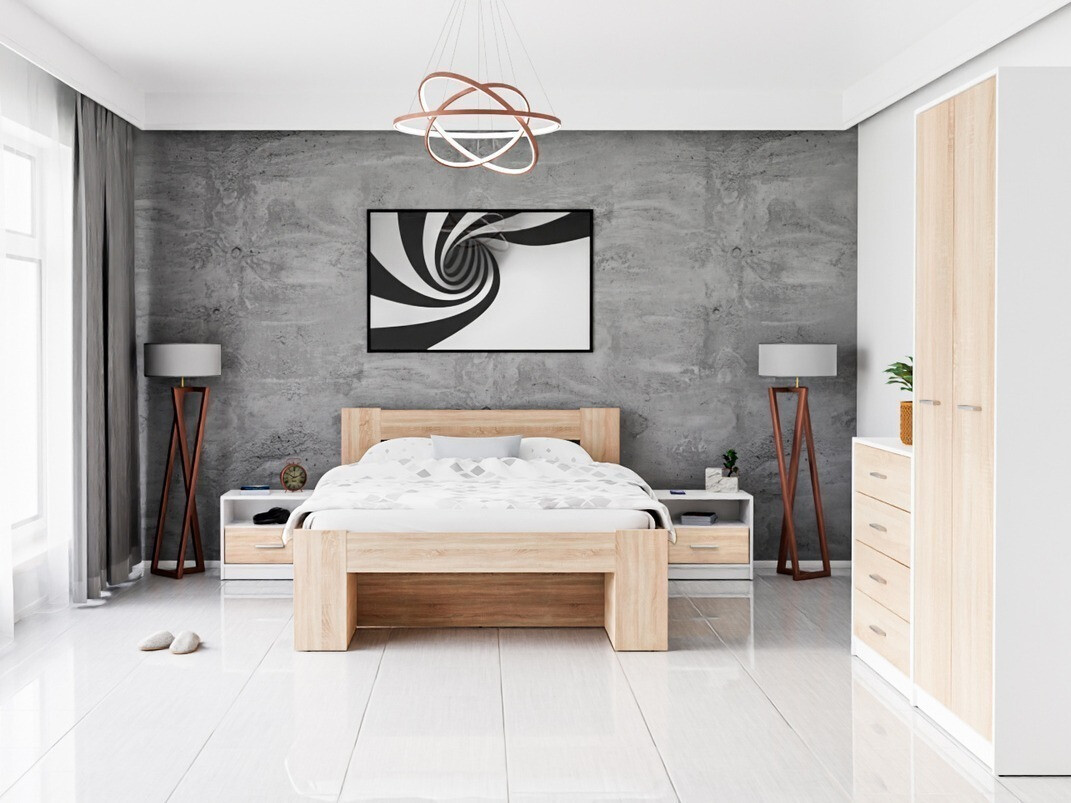 Cameretta Novsore 147 (Bianco + Sonoma quercia)