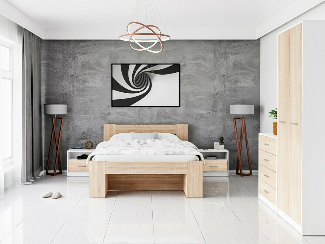 Cameretta Novsore 147 (Bianco + Sonoma quercia)