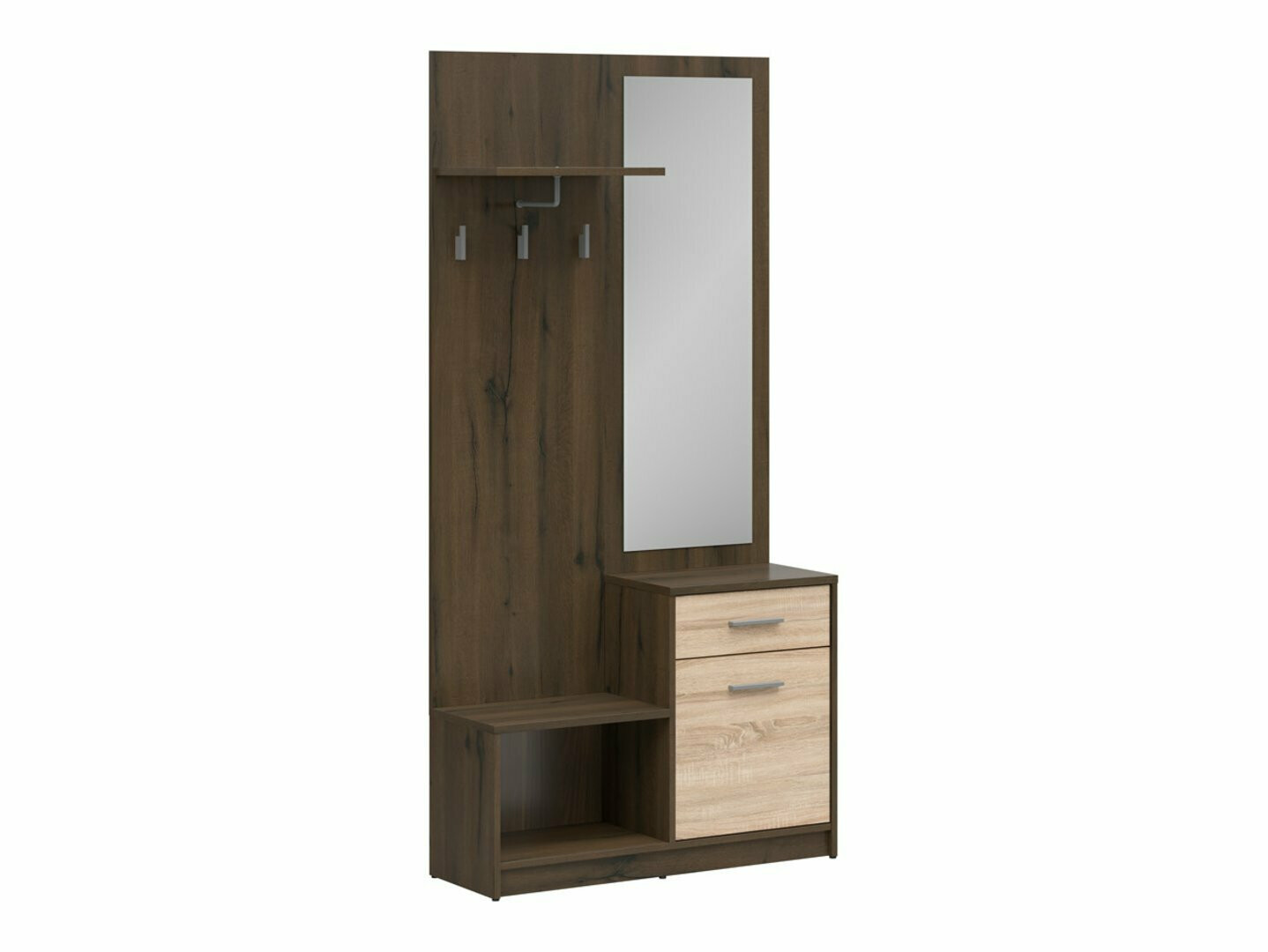 Set arredo da corridoio Novsore 121 (Rovere moro + Sonoma quercia)