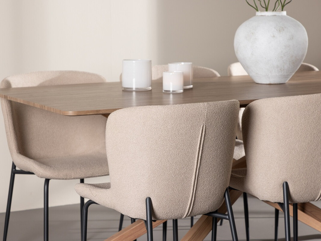 Set sala da pranzo Dallas 5102 (Beige)