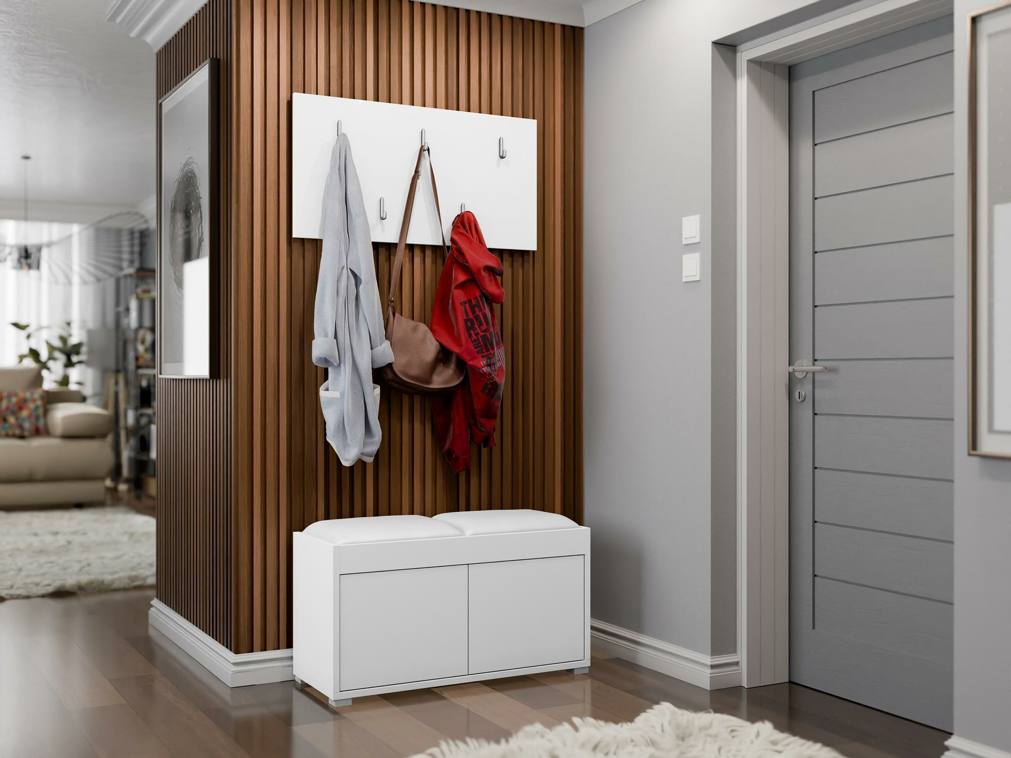 Set arredo da corridoio Comfivo Tutela (Bianco)