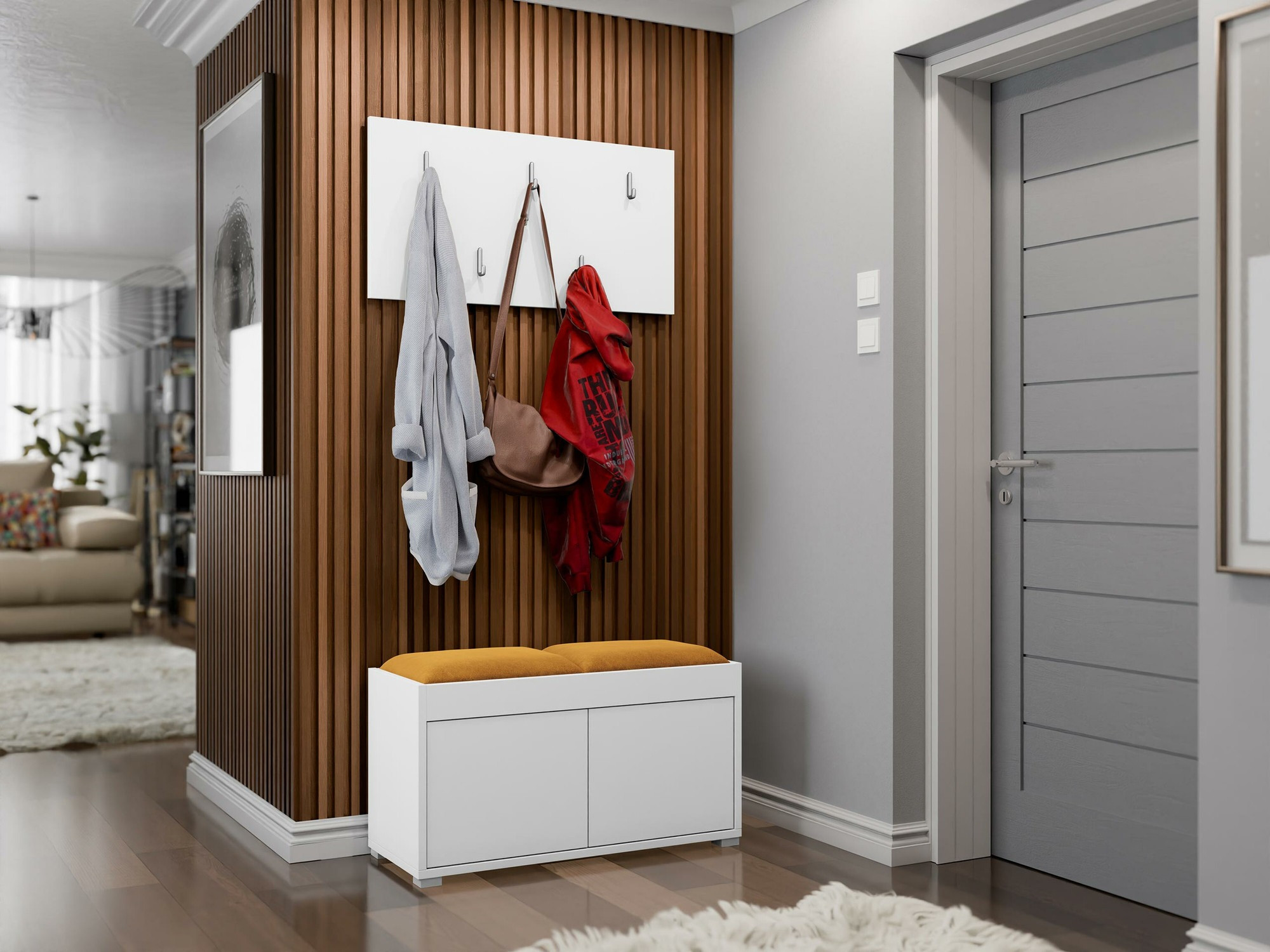 Set arredo da corridoio Comfivo Tutela (Bianco)